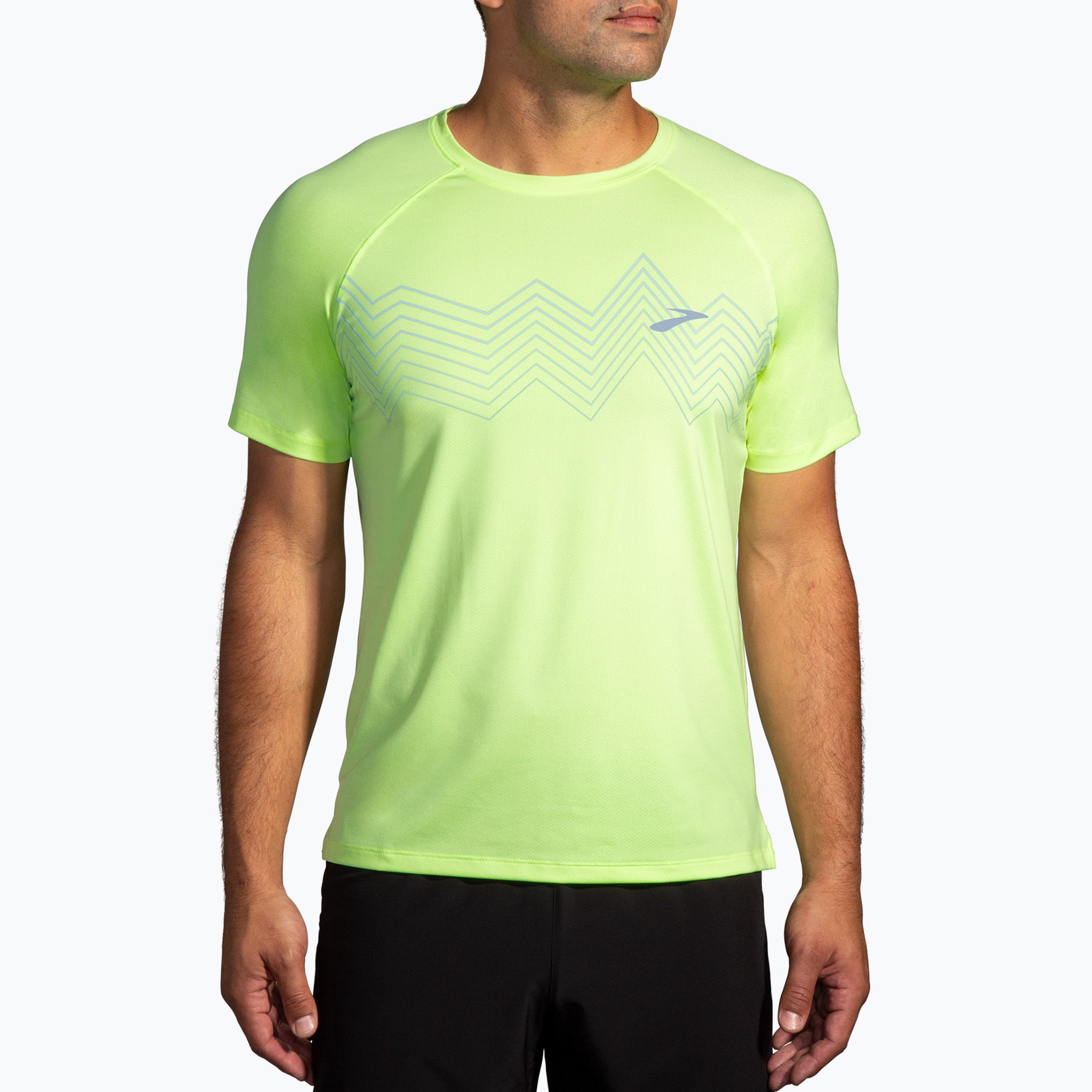Koszulka do biegania męska Brooks Atmosphere 2.0 lime/elevate 