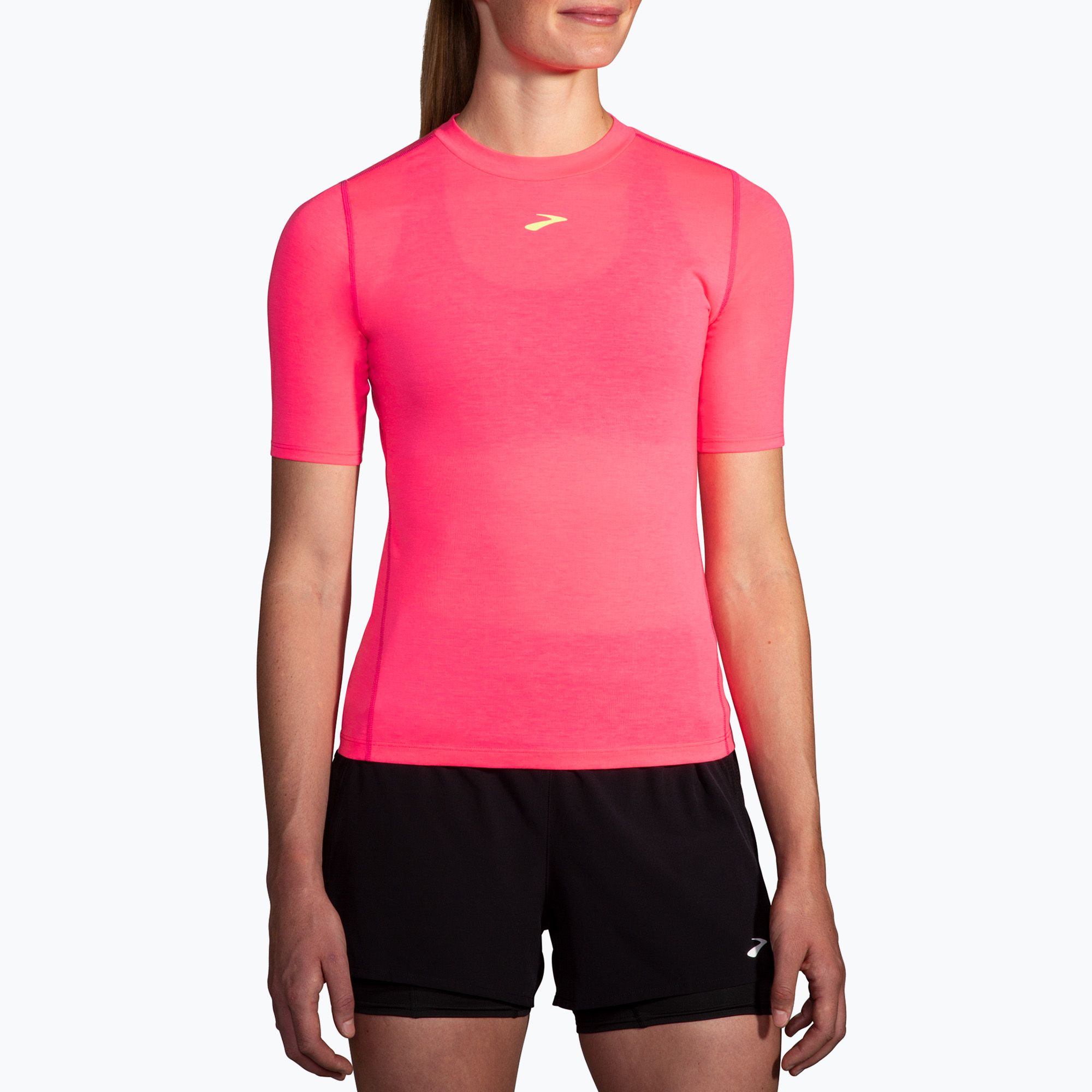 Koszulka do biegania damska Brooks High Point neo pink 