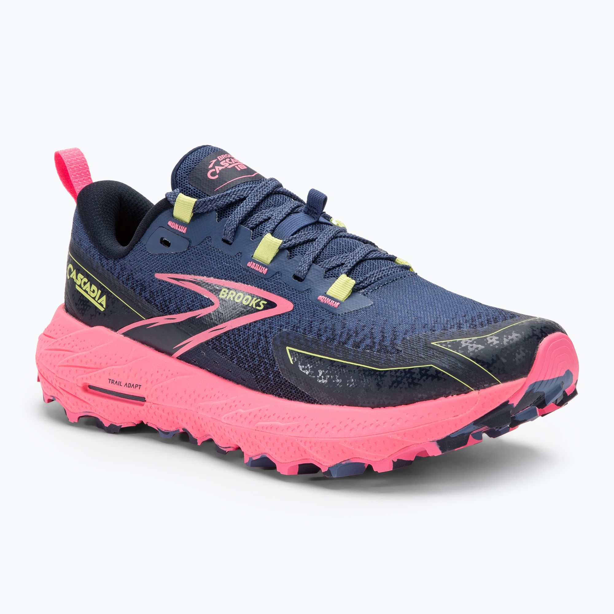 Buty do biegania damskie Brooks Cascadia 18 grey blue/pink/sunny lime 