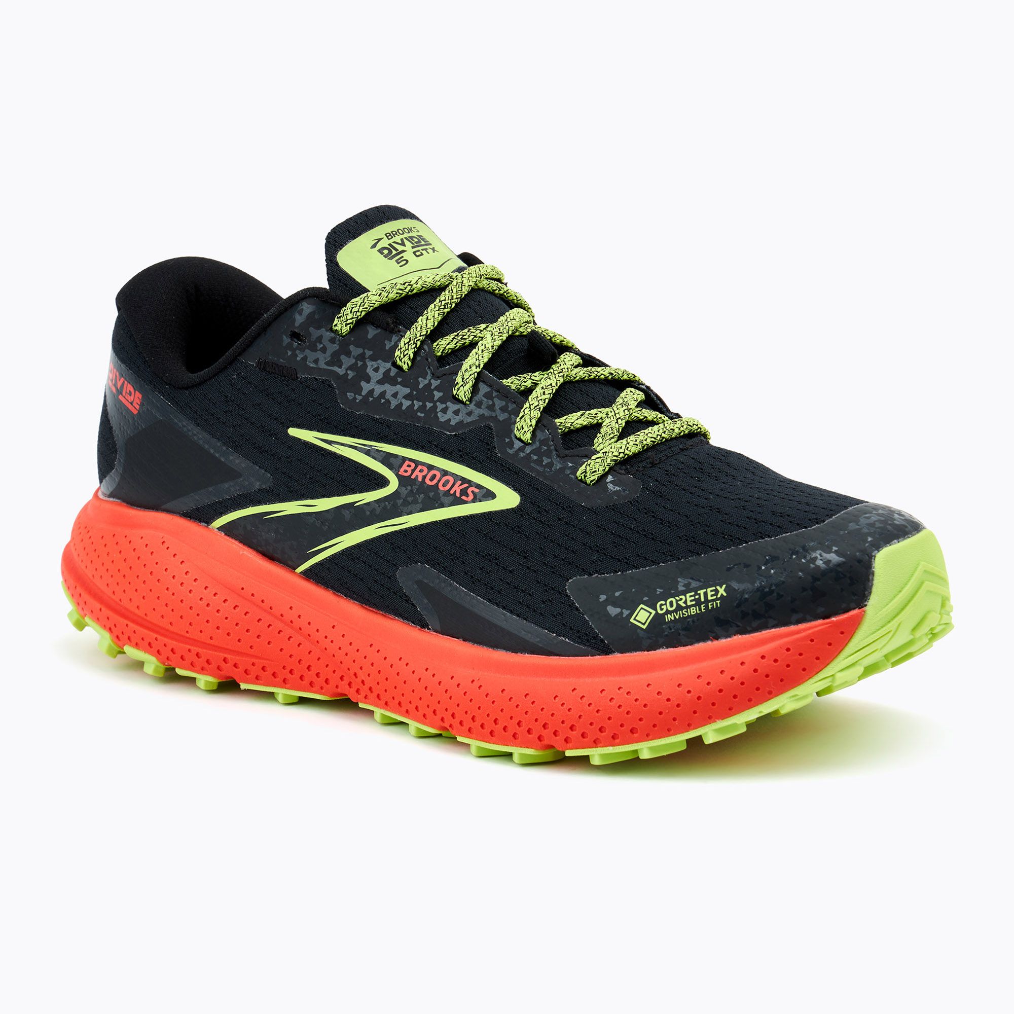 Buty do biegania męskie Brooks Divide 5 GTX black/cherry/lime 