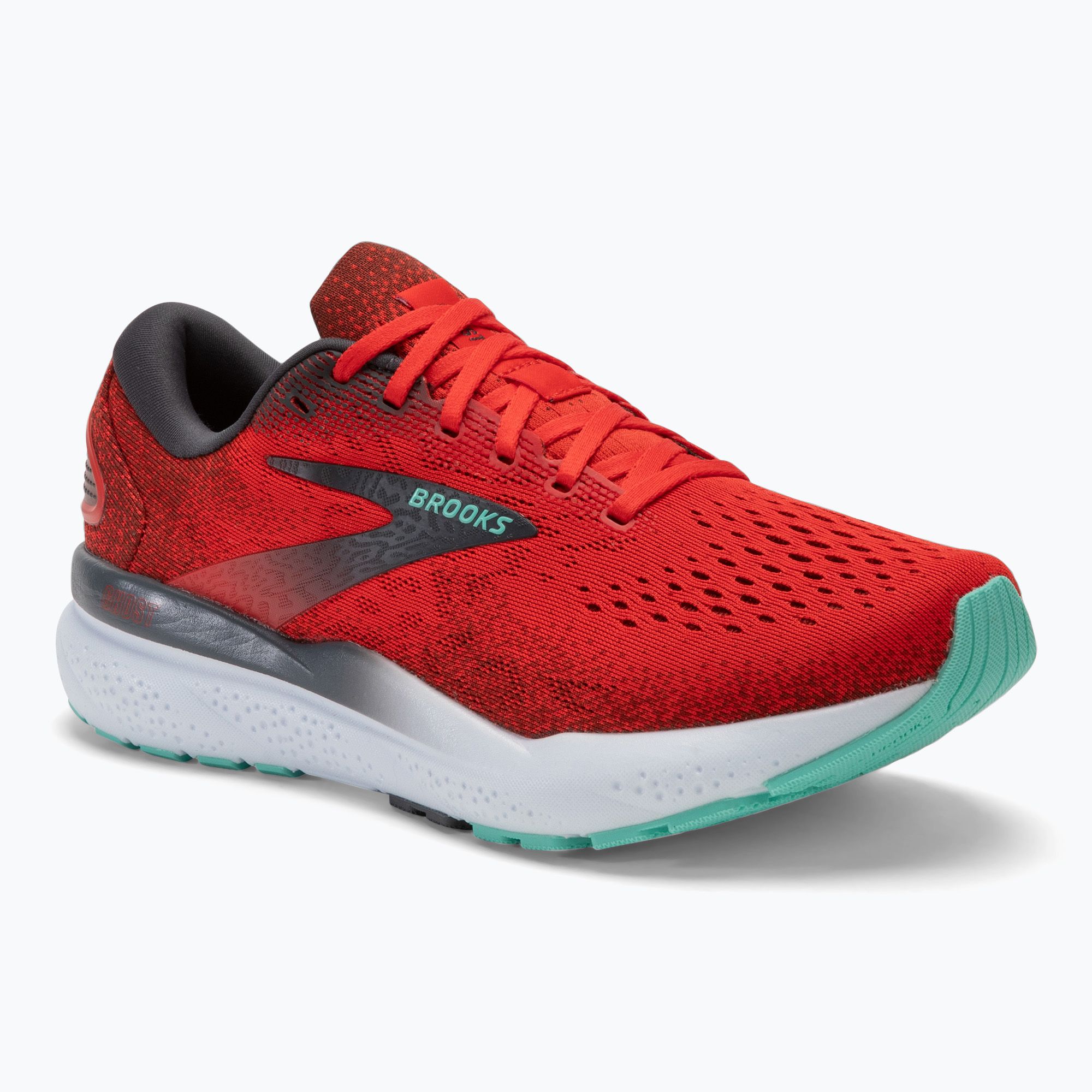 Buty do biegania męskie Brooks Ghost 16 fiery red/ebony/cockatoo 