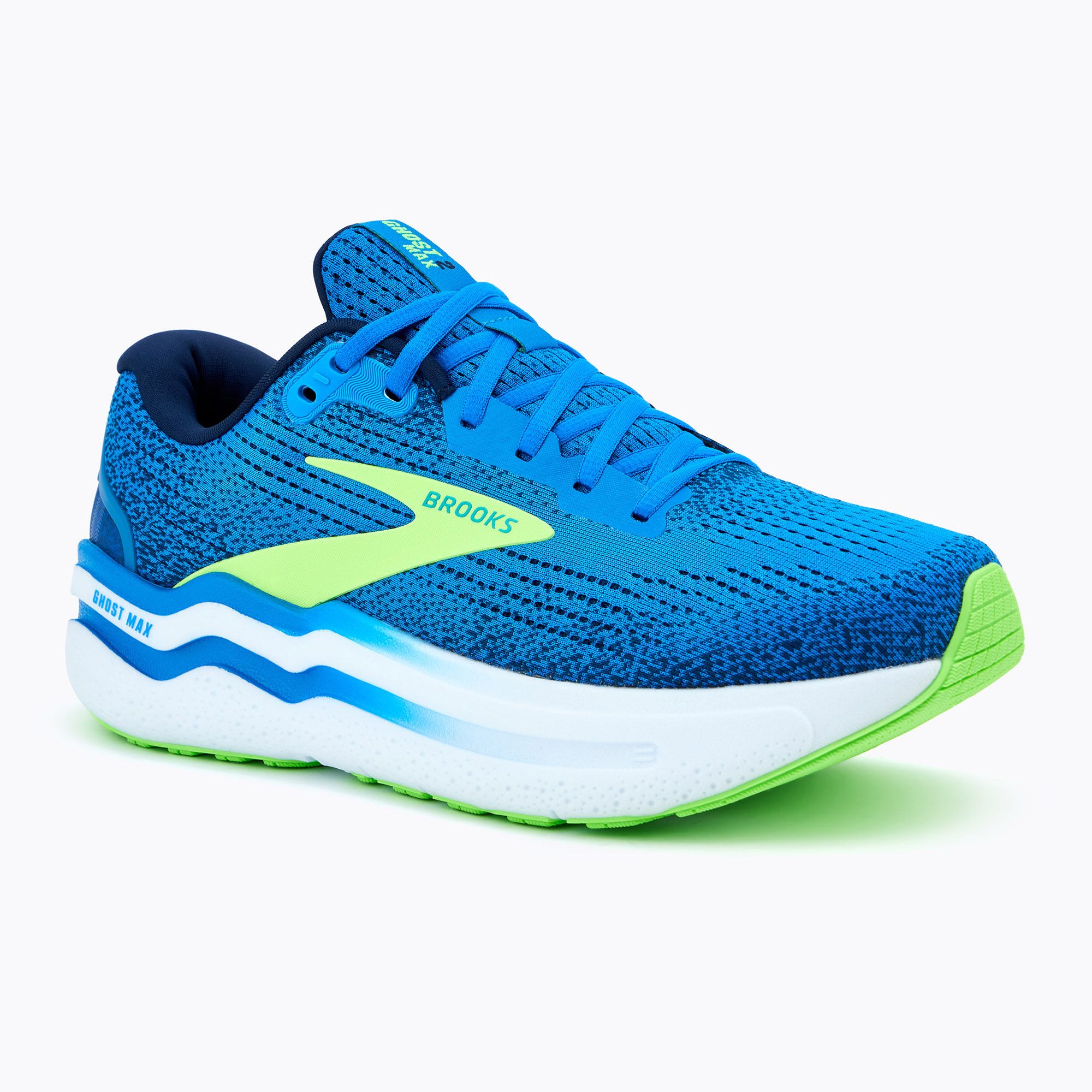 Buty do biegania męskie Brooks Ghost Max 2 dutch blue/green gecko/peacoat 