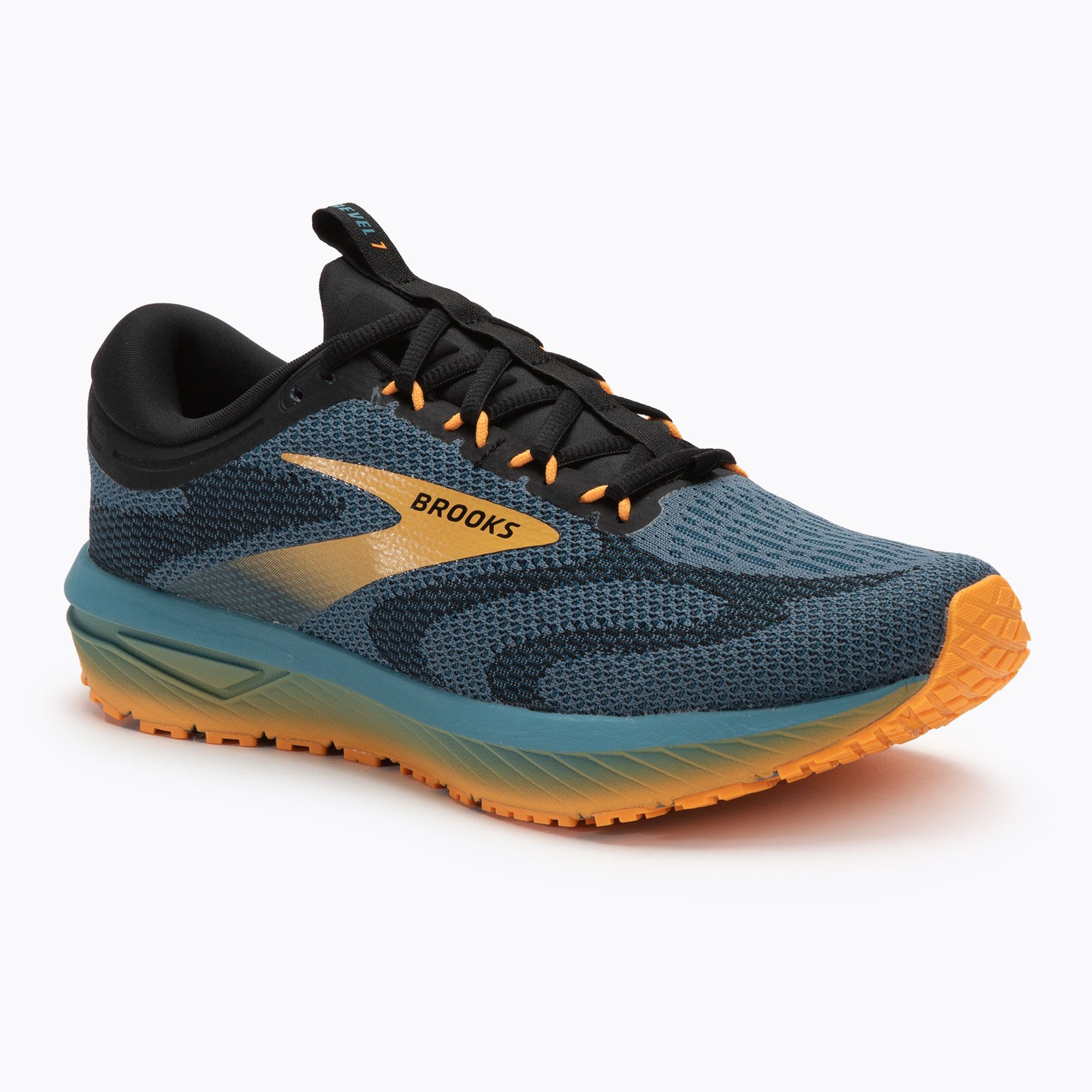 Buty do biegania męskie Brooks Revel 7 storm blue/black/orange pop 