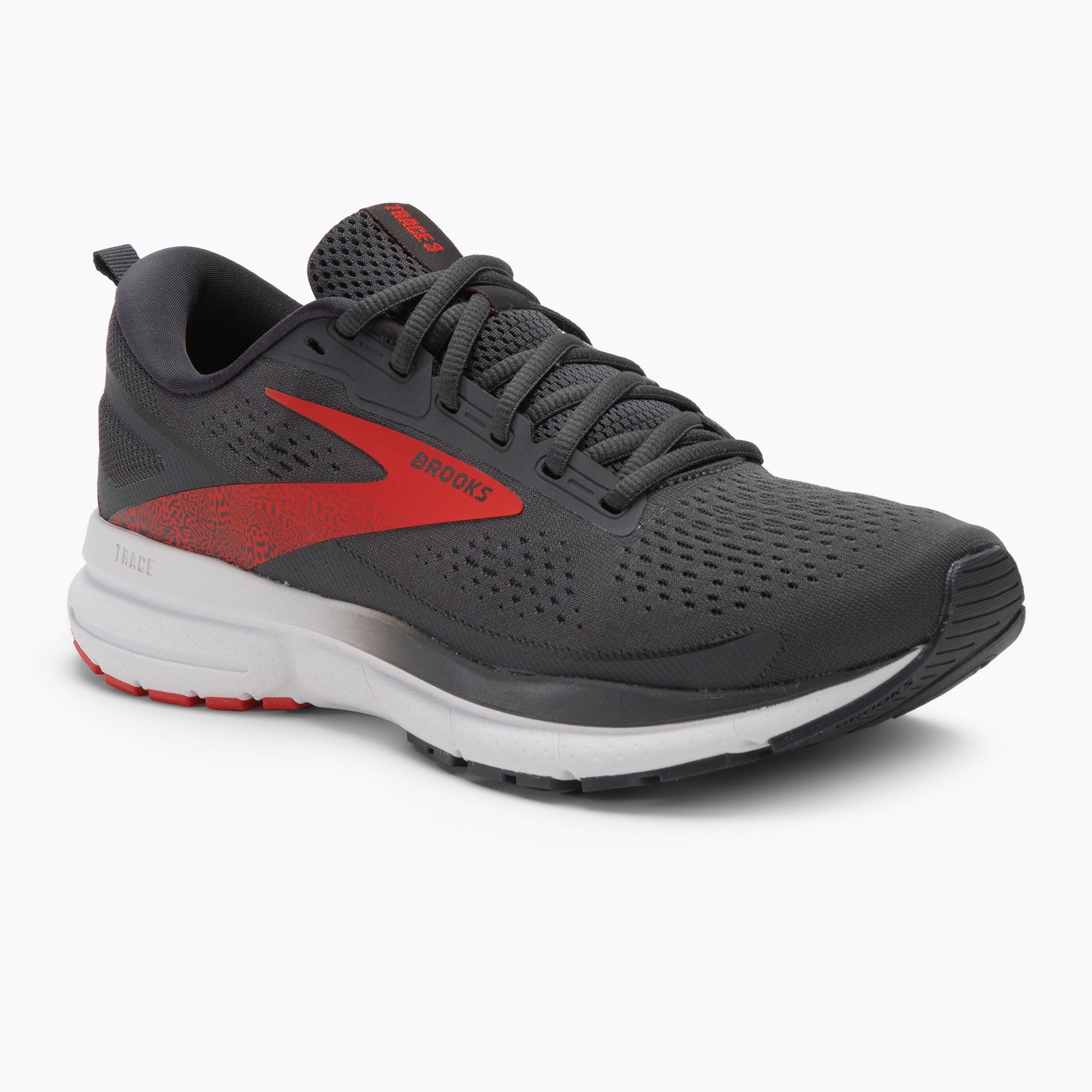 Buty do biegania męskie Brooks Trace 3 ebony/fiery red/white 