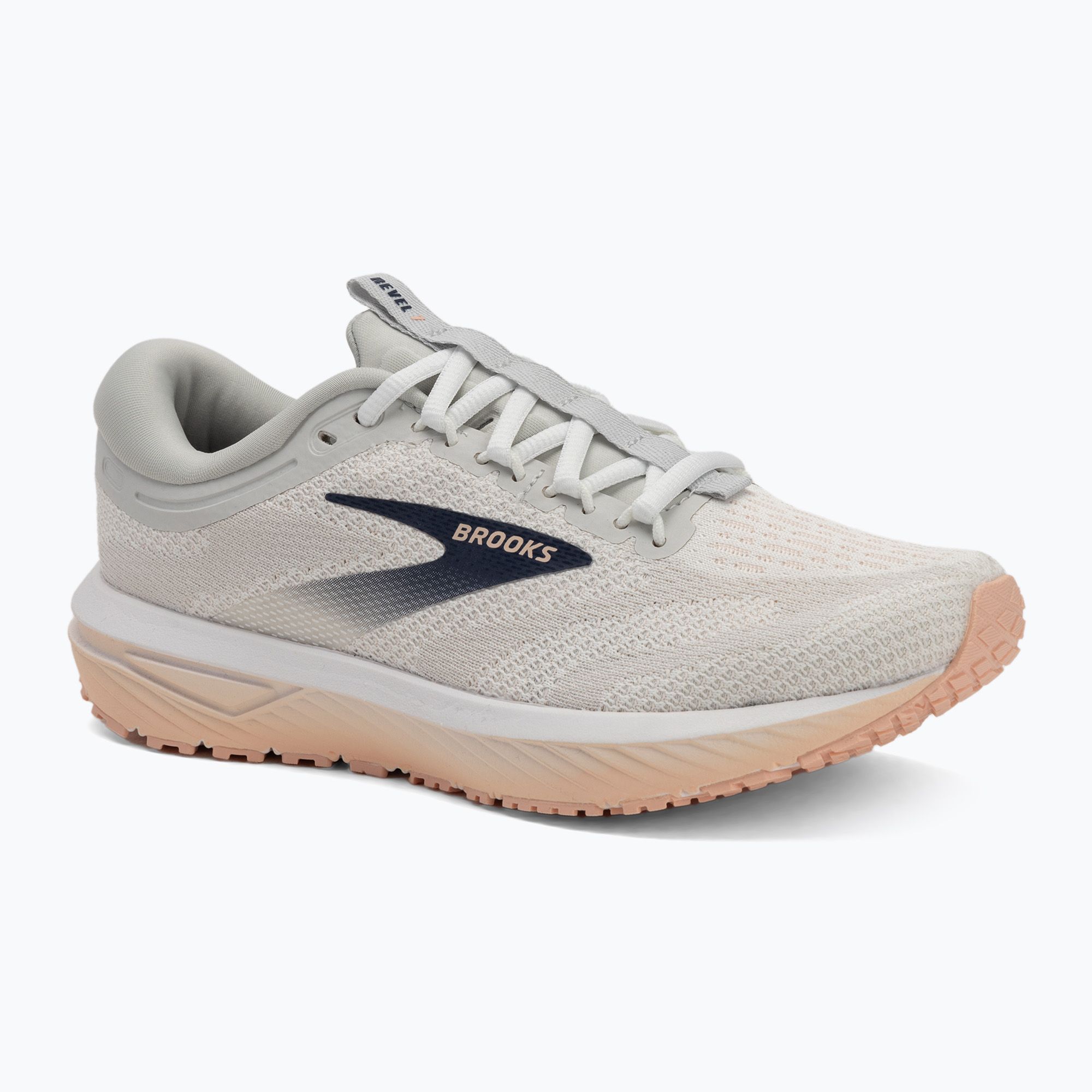 Buty do biegania damskie Brooks Revel 7 oyster/white/tropical peach 