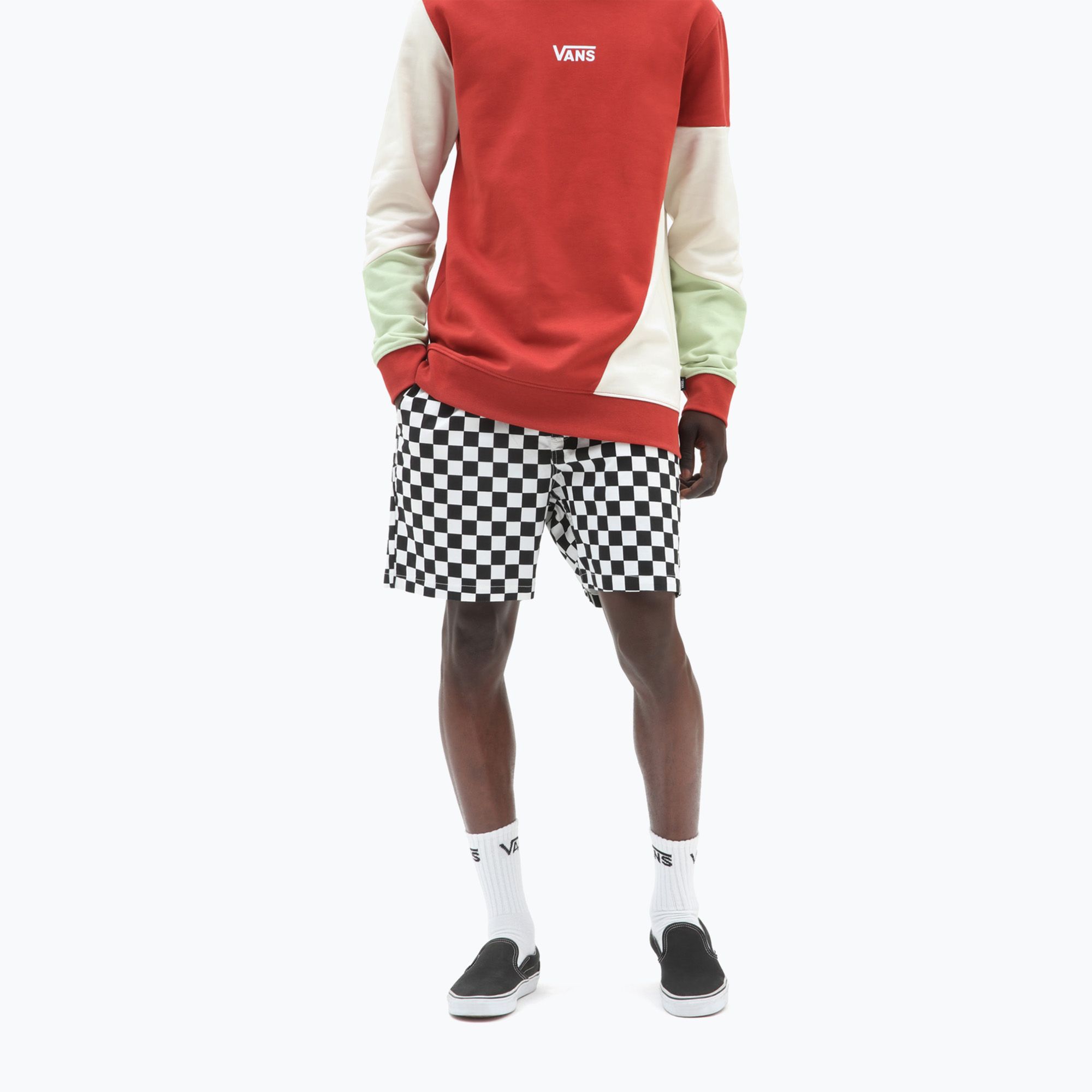 Spodenki męskie Vans Mn Range Relaxed Elastic Short checkerboard 
