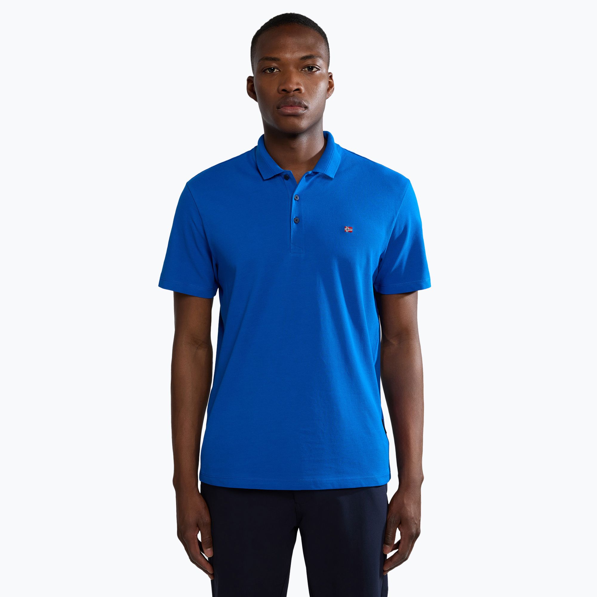 Koszulka polo męska Napapijri Ealis blue lapis 