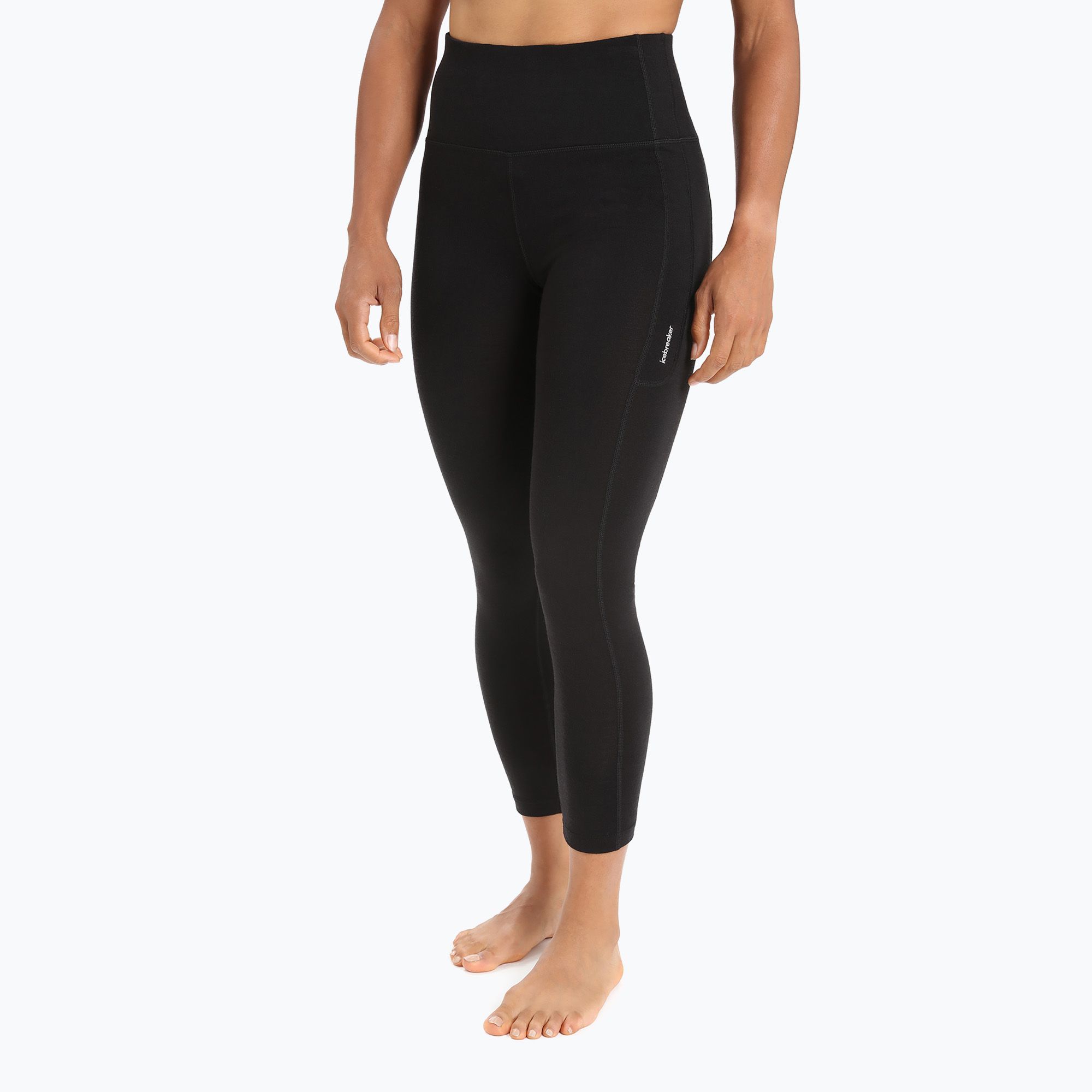 Spodnie termoaktywne damskie icebreaker Fastray High Rise black 