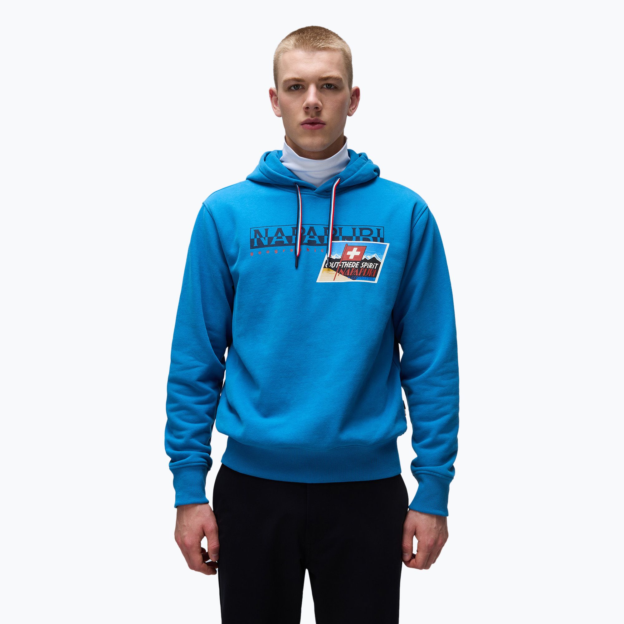 Bluza męska Napapijri B-Portalet Hooded blue sapphire 