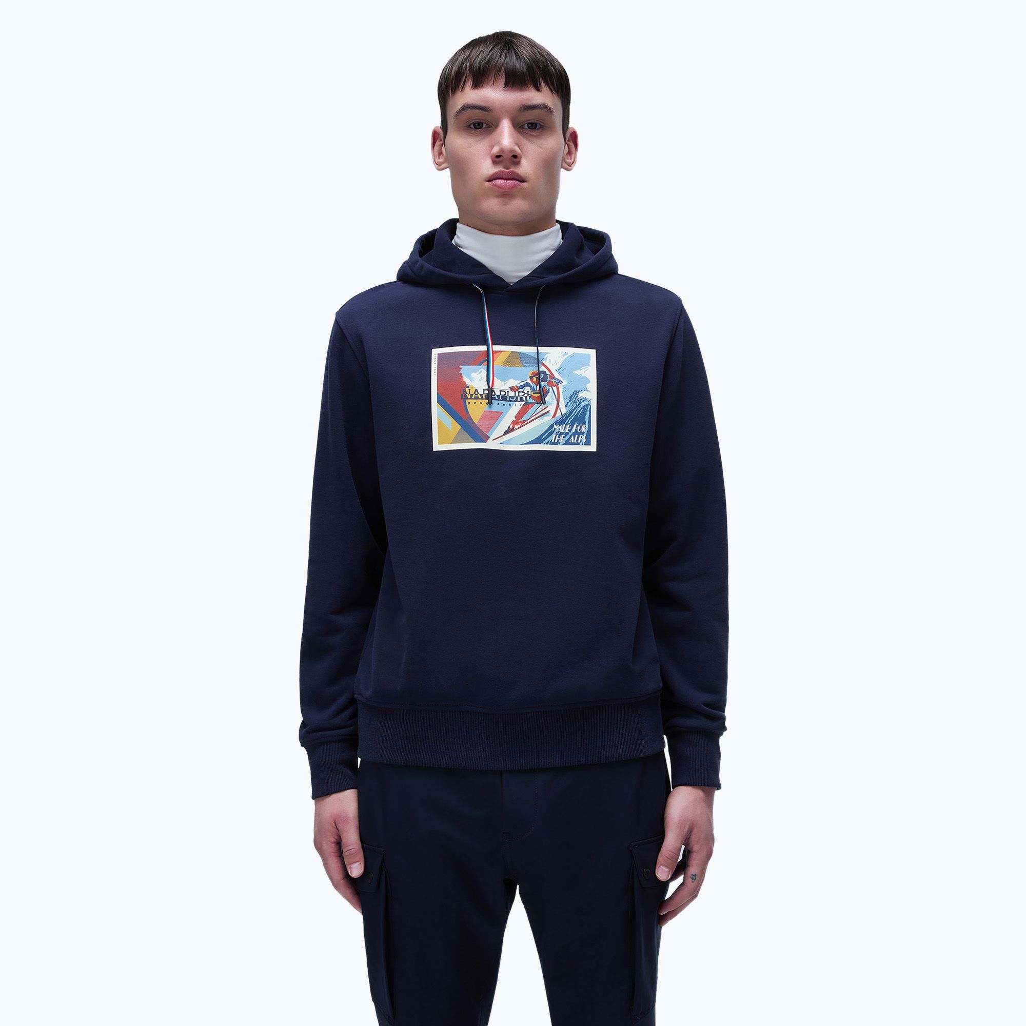 Bluza męska Napapijri B-Portalet Hooded blu marine 