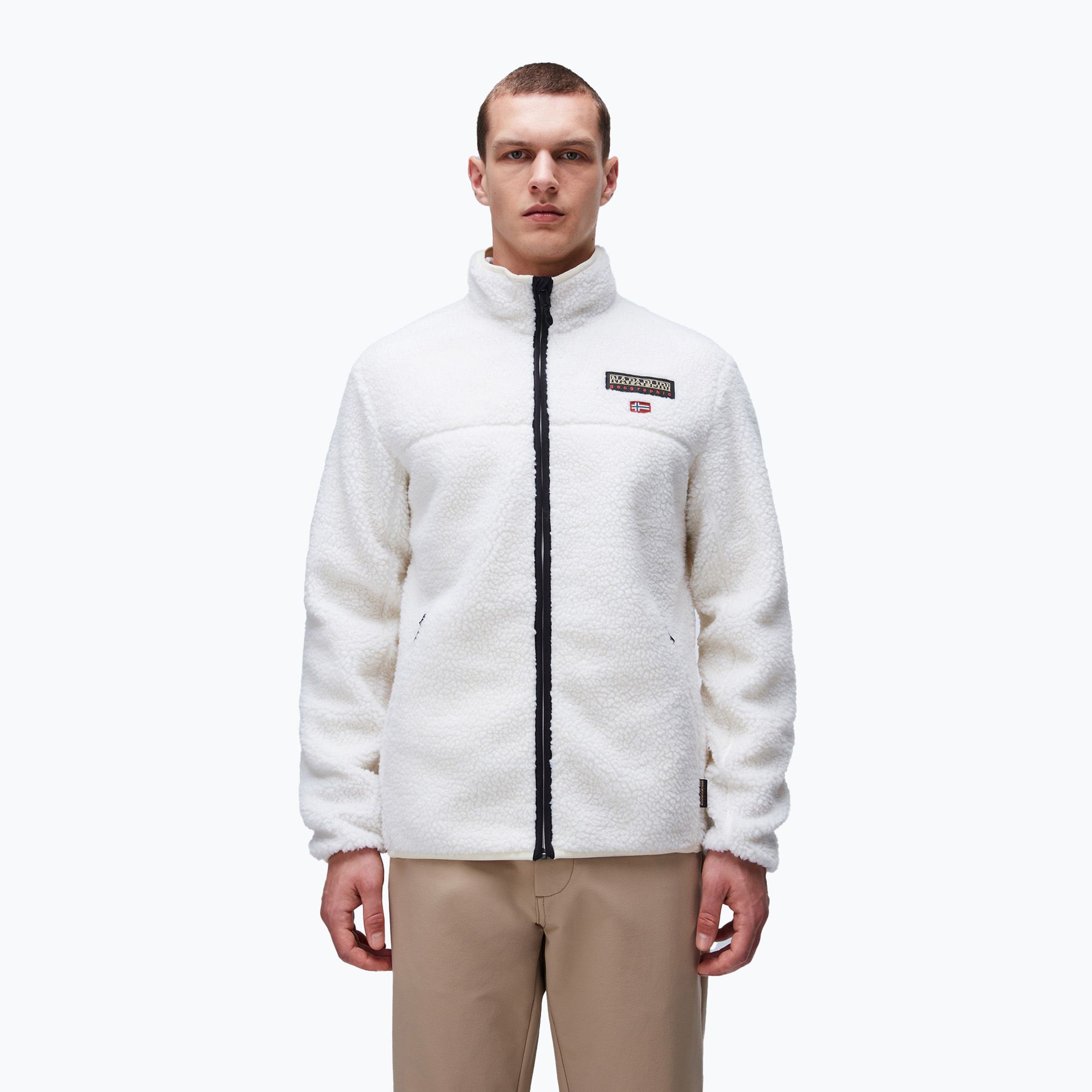 Bluza męska Napapijri T-Tynik Full Zip beige dimity 