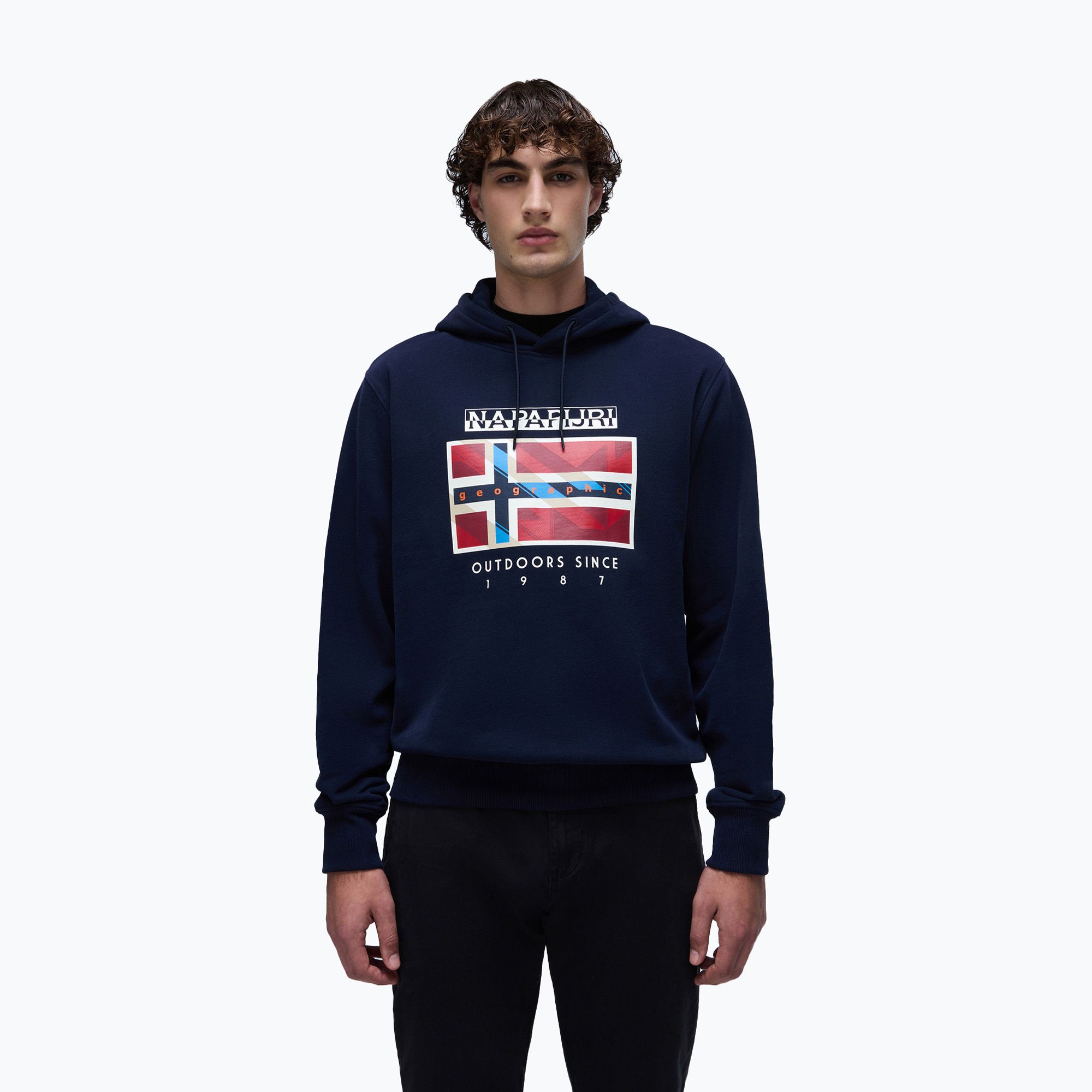 Bluza męska Napapijri B-Dorees Hooded blu marine 