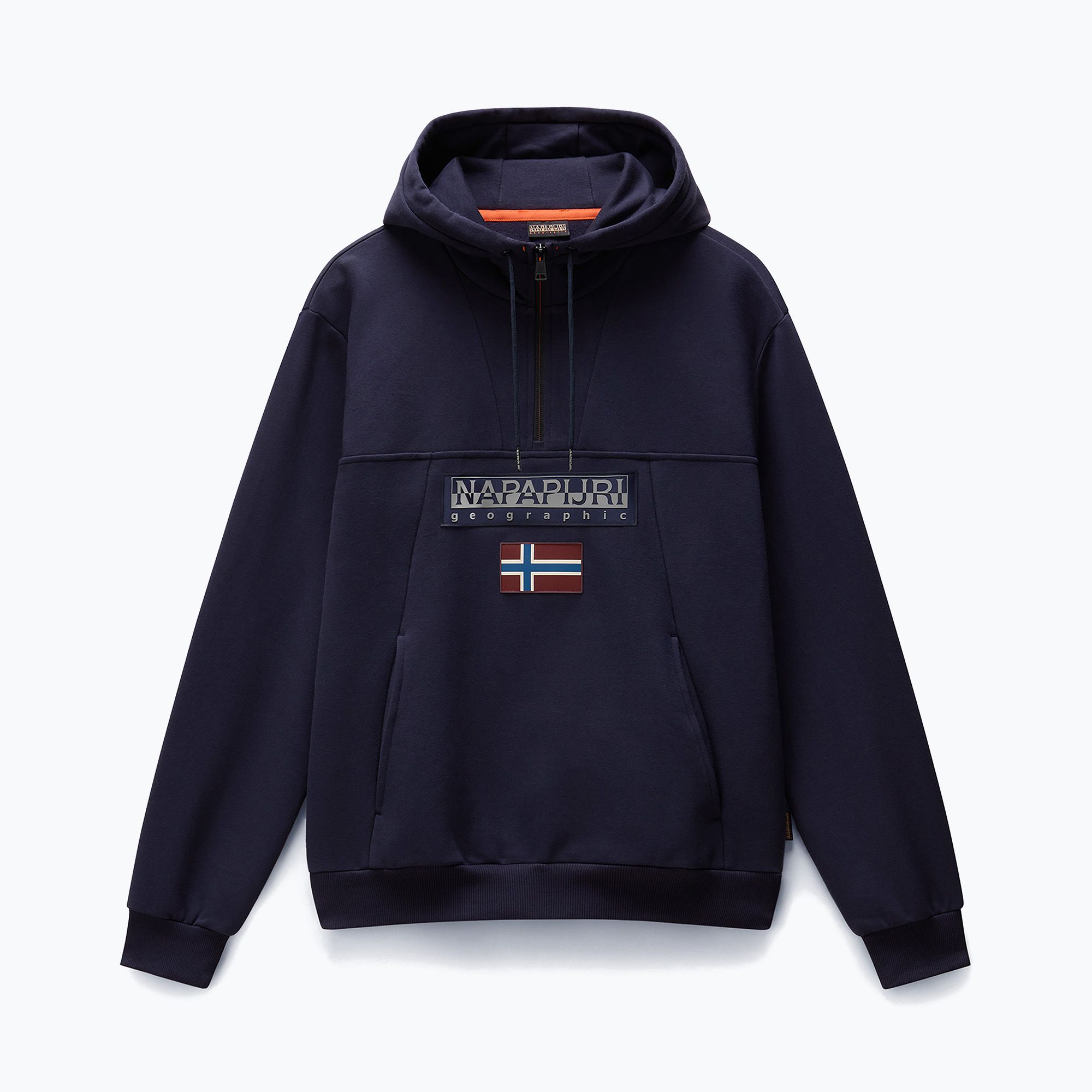 Bluza męska Napapijri Burgee Half Zip Hooded 2.0 blu marine 