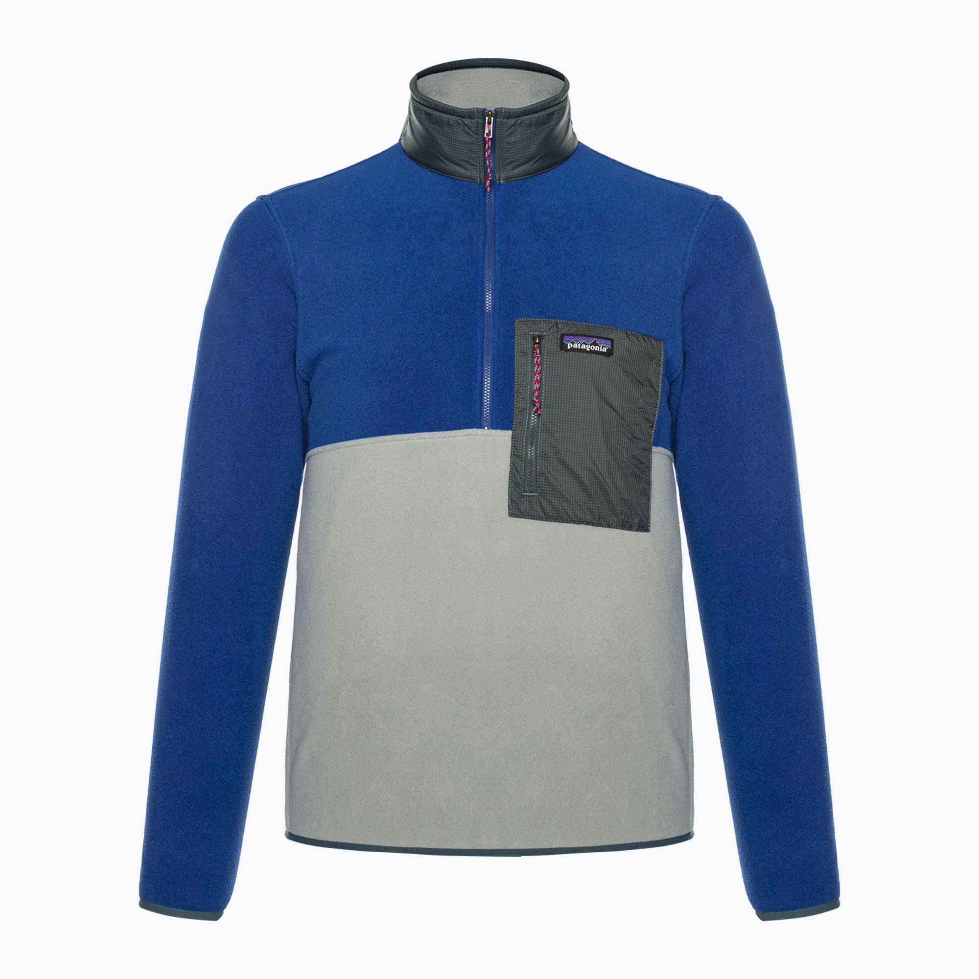 Bluza trekkingowa męska Patagonia Microdini 1/2 Zip P/O sleet green 
