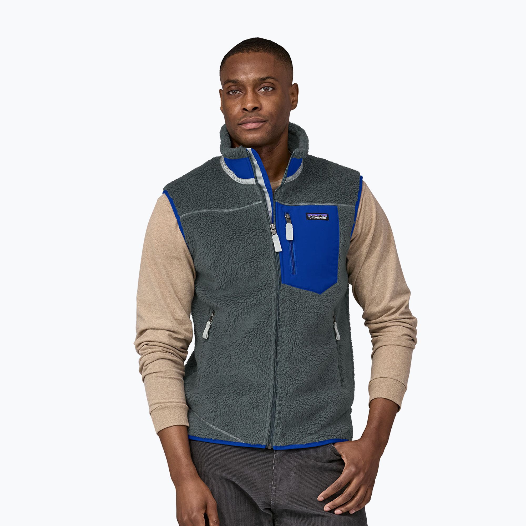 Bezrękawnik męski Patagonia Classic Retro-X nouveau green 