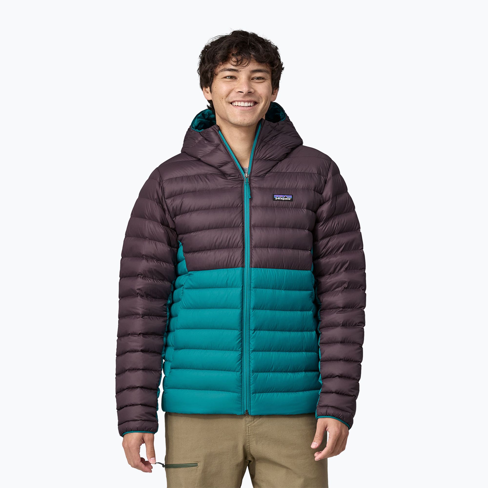 Kurtka puchowa męska Patagonia Down Sweater Hoody belay blue 