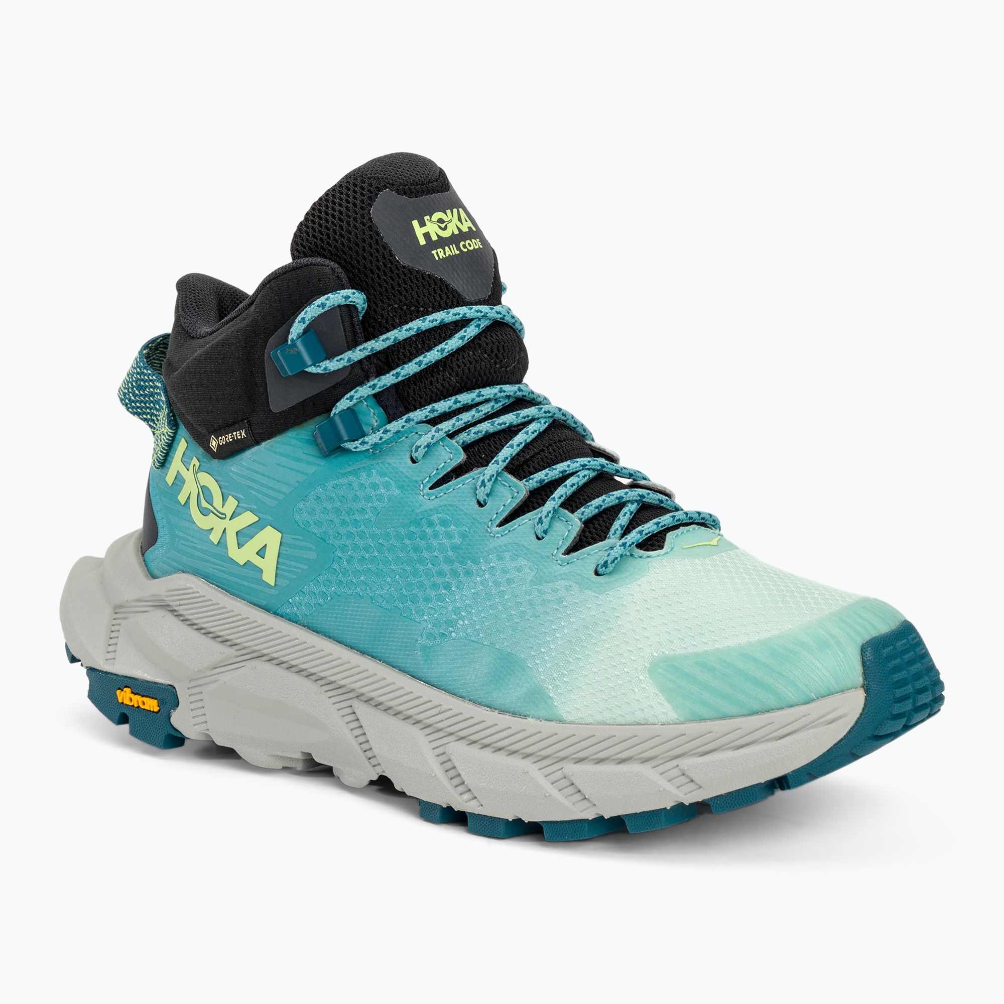 Buty turystyczne damskie HOKA Trail Code GTX blue glass/coastal shade 