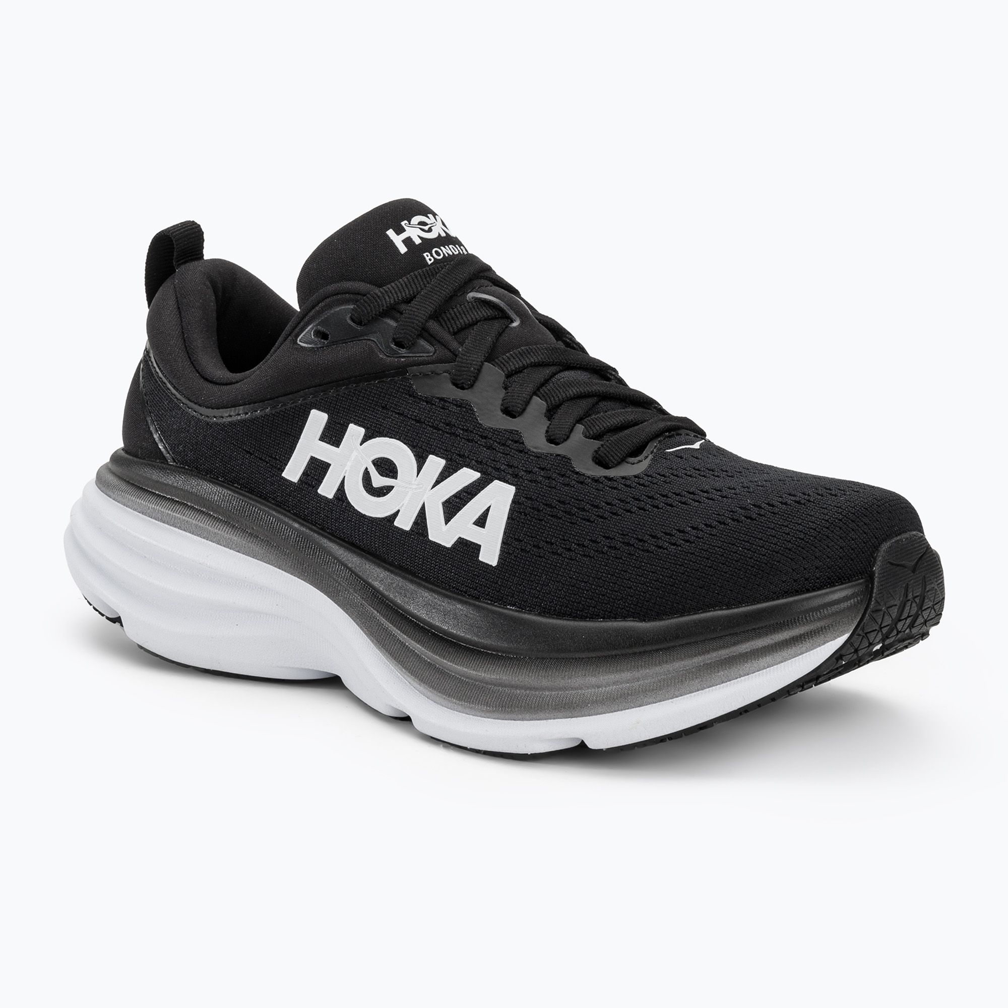 Buty do biegania damskie HOKA Bondi 8 black/white 
