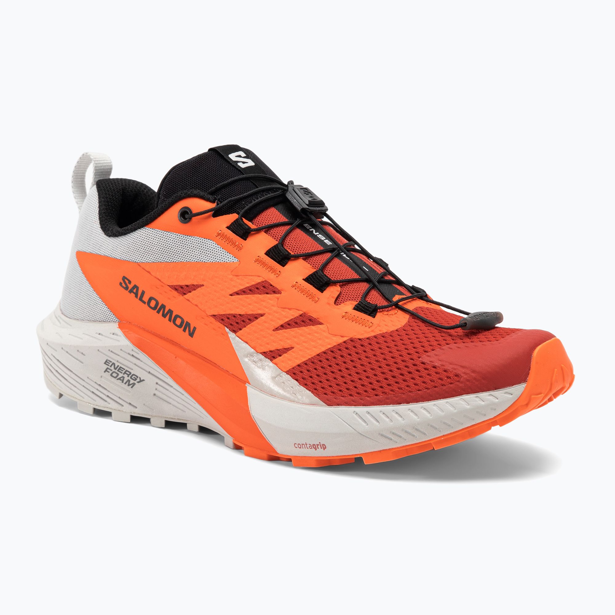 Buty do biegania męskie Salomon Sense Ride 5 lunar rock/shocking orange/fiery red 