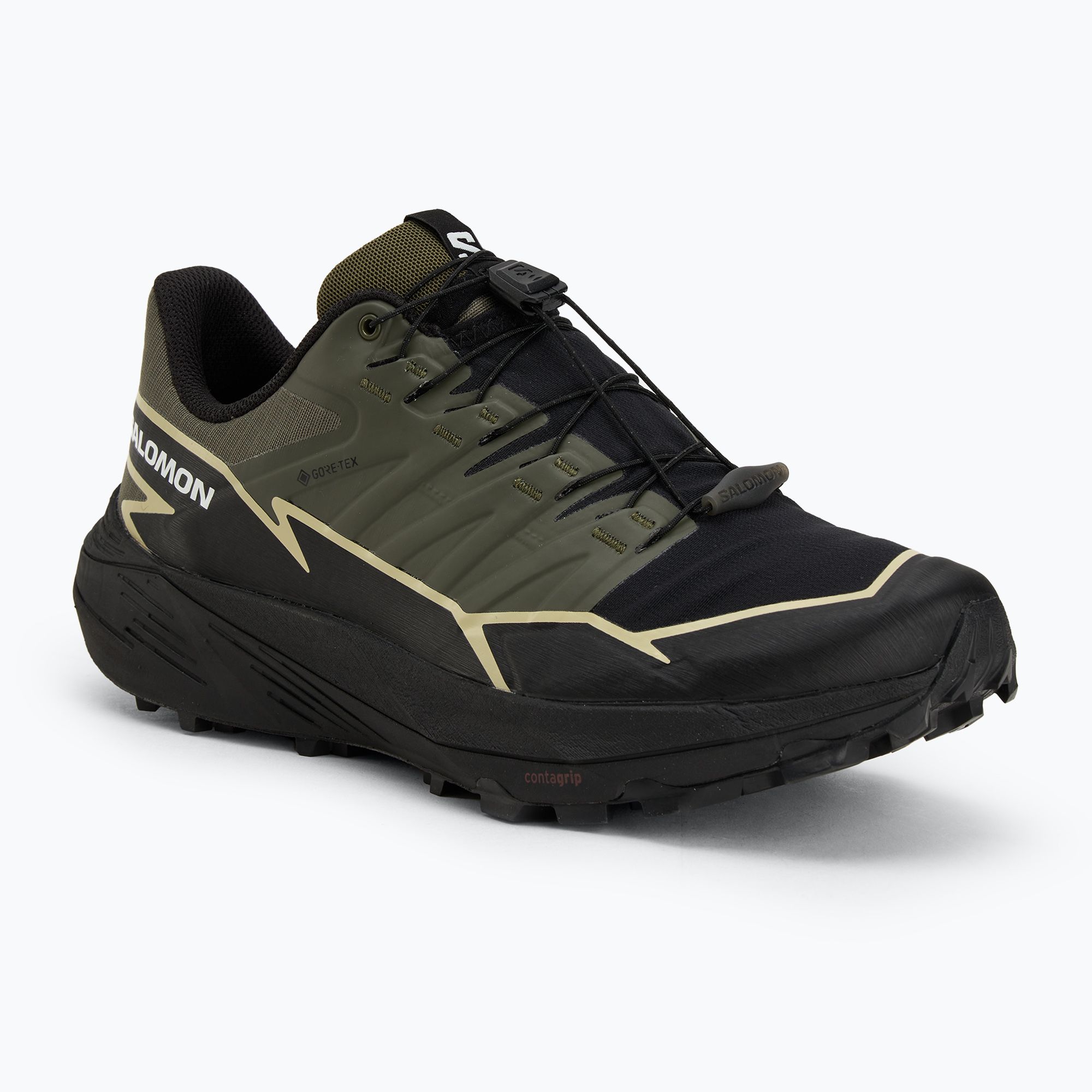 Buty do biegania męskie Salomon Thundercoss GTX olive night/black/alfalfa 