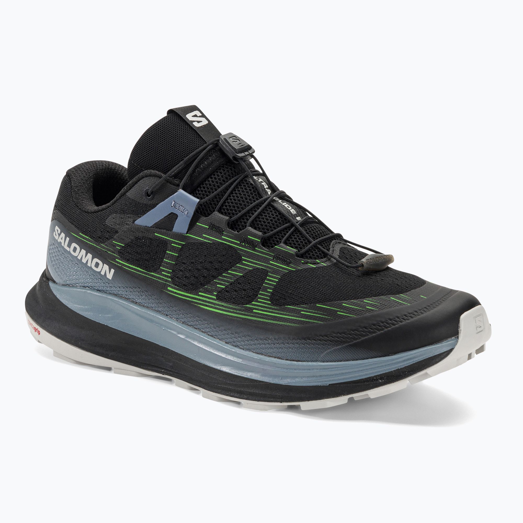 Buty do biegania męskie Salomon Ultra Glide 2 black/flint stone/green gecko 