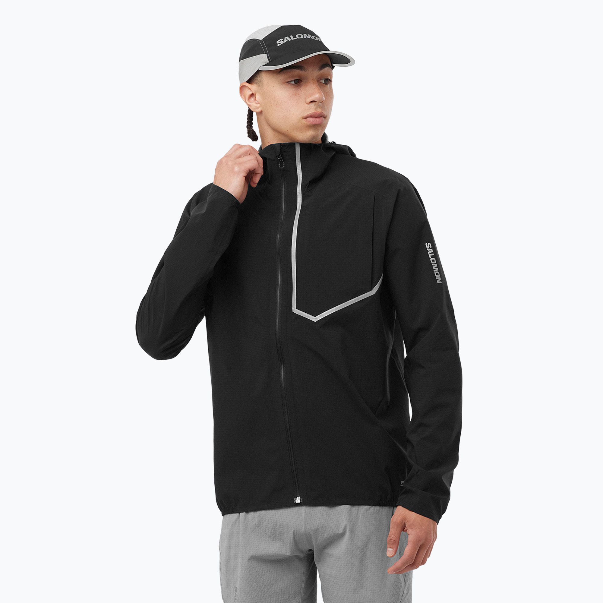 Kurtka do biegania męska Salomon Bonatti Trail deep black 