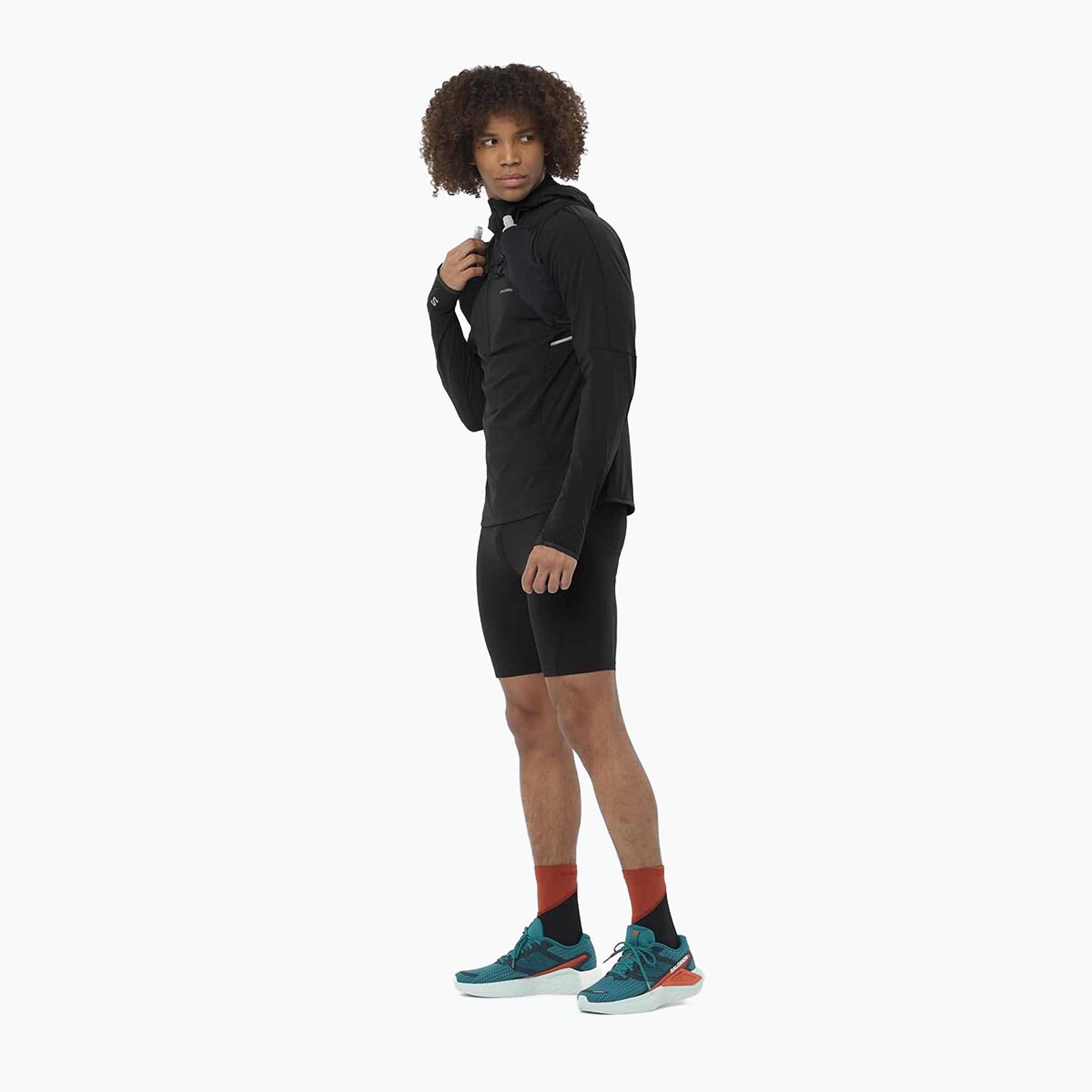 Spodenki do biegania męskie Salomon Sense Aero Tights deep black 