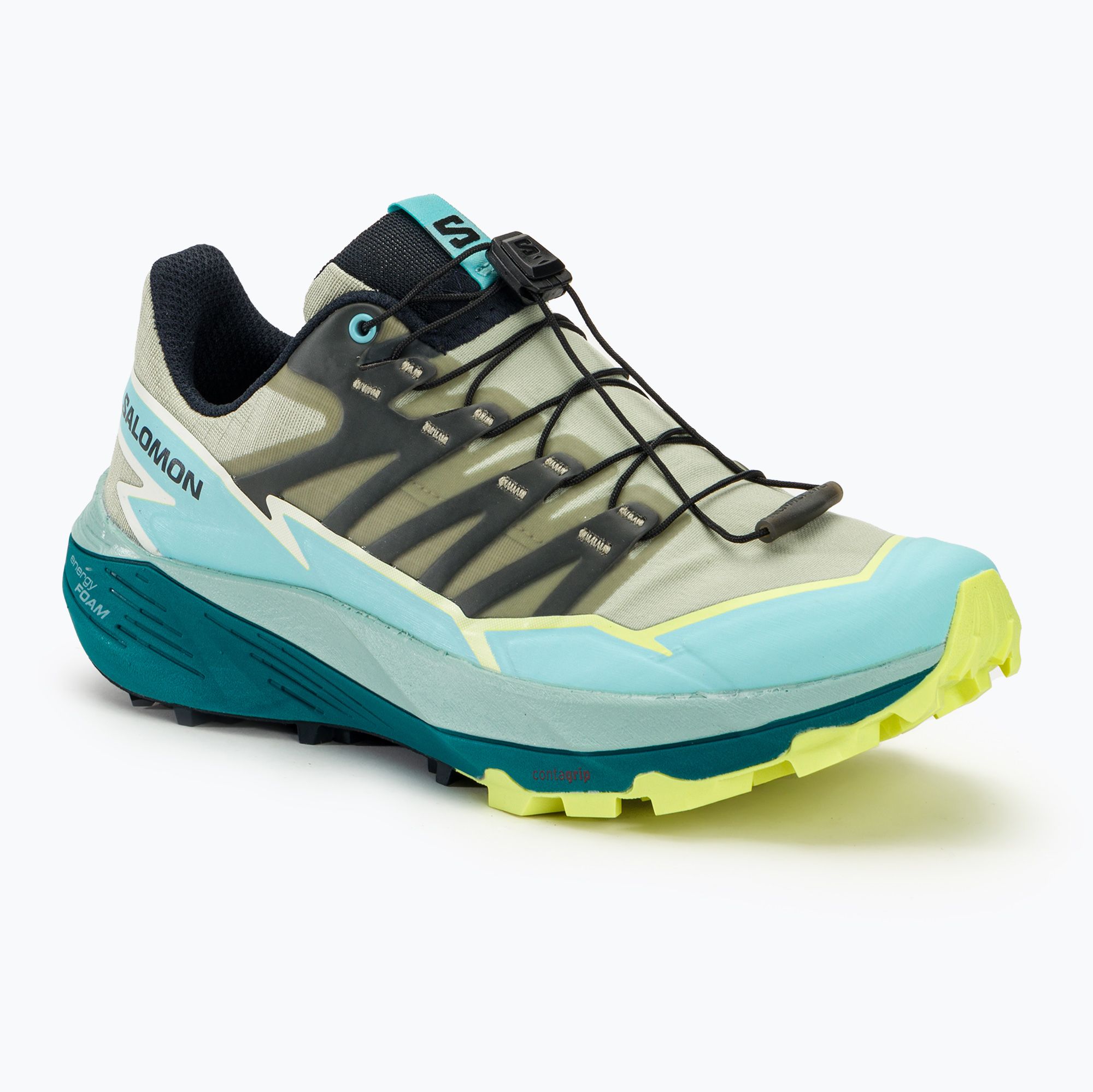 Buty do biegania damskie Salomon Thundercross alfalfa/tanager turquoise/sunny lime 