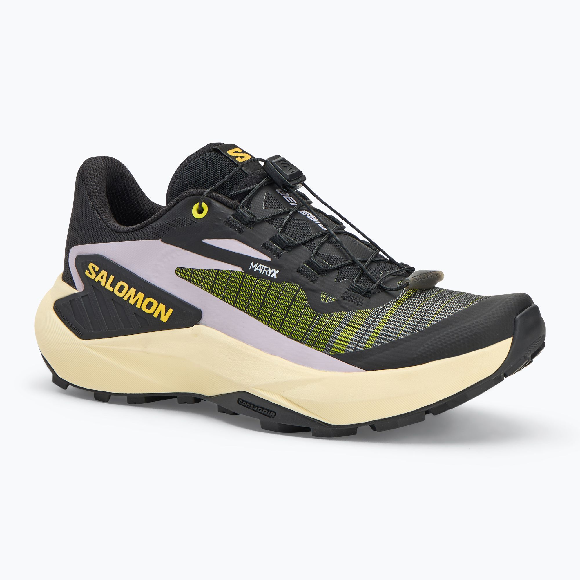 Buty do biegania damskie Salomon Genesis black/sulphur spring/orchid petal 