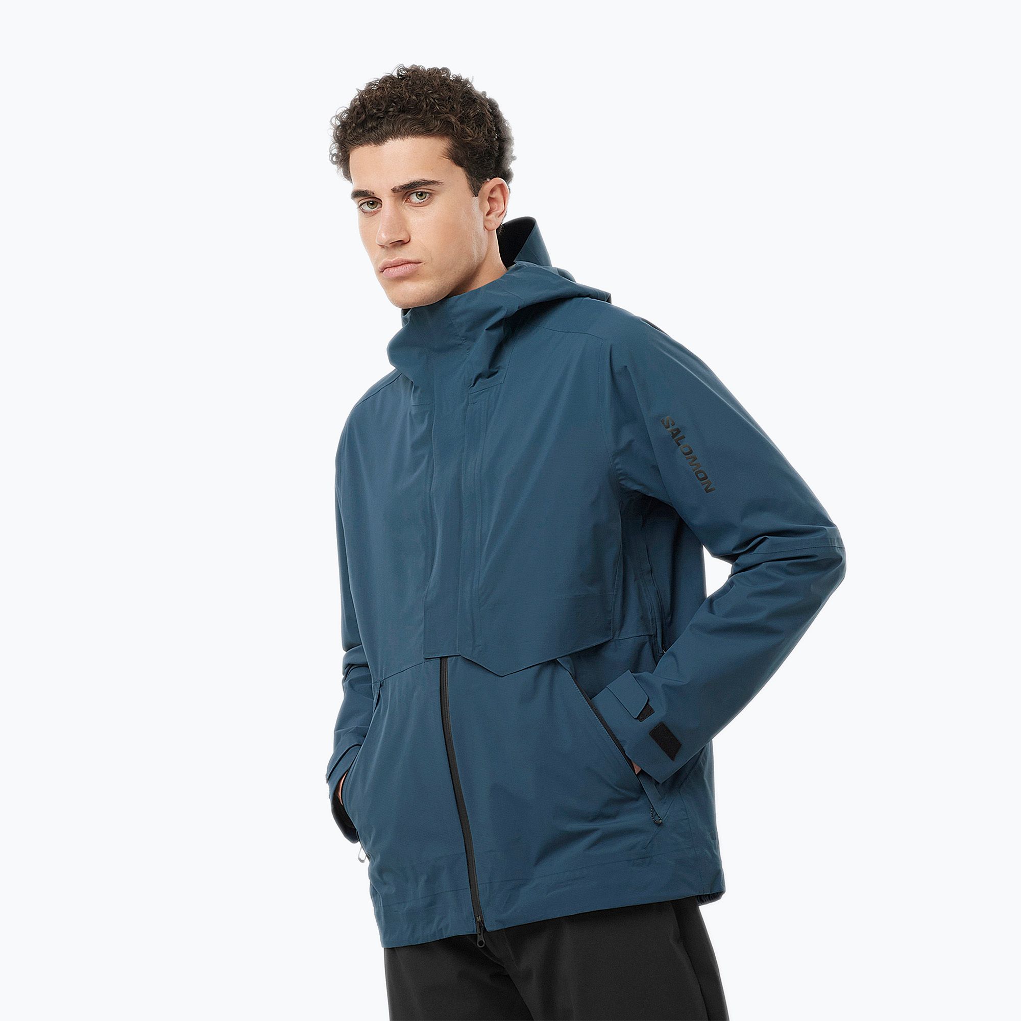 Kurtka przeciwdeszczowa męska Salomon Outerpath Pro midnight navy 