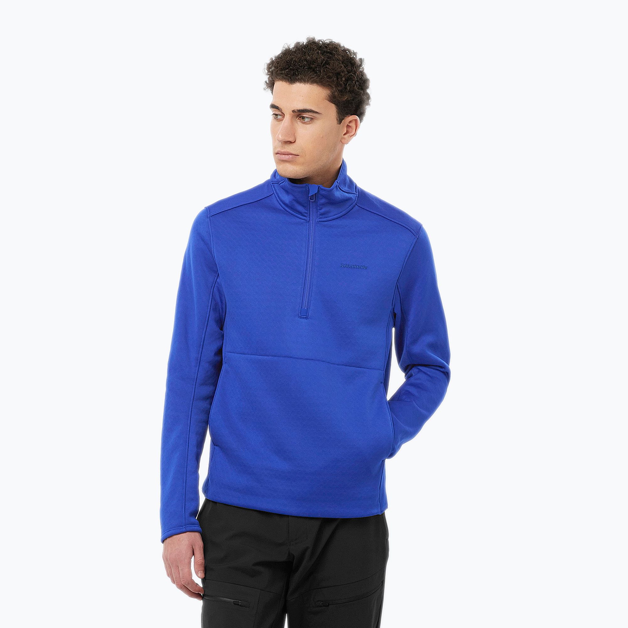 Bluza trekkingowa męska Salomon Essential Midwarm HZ surf the web 