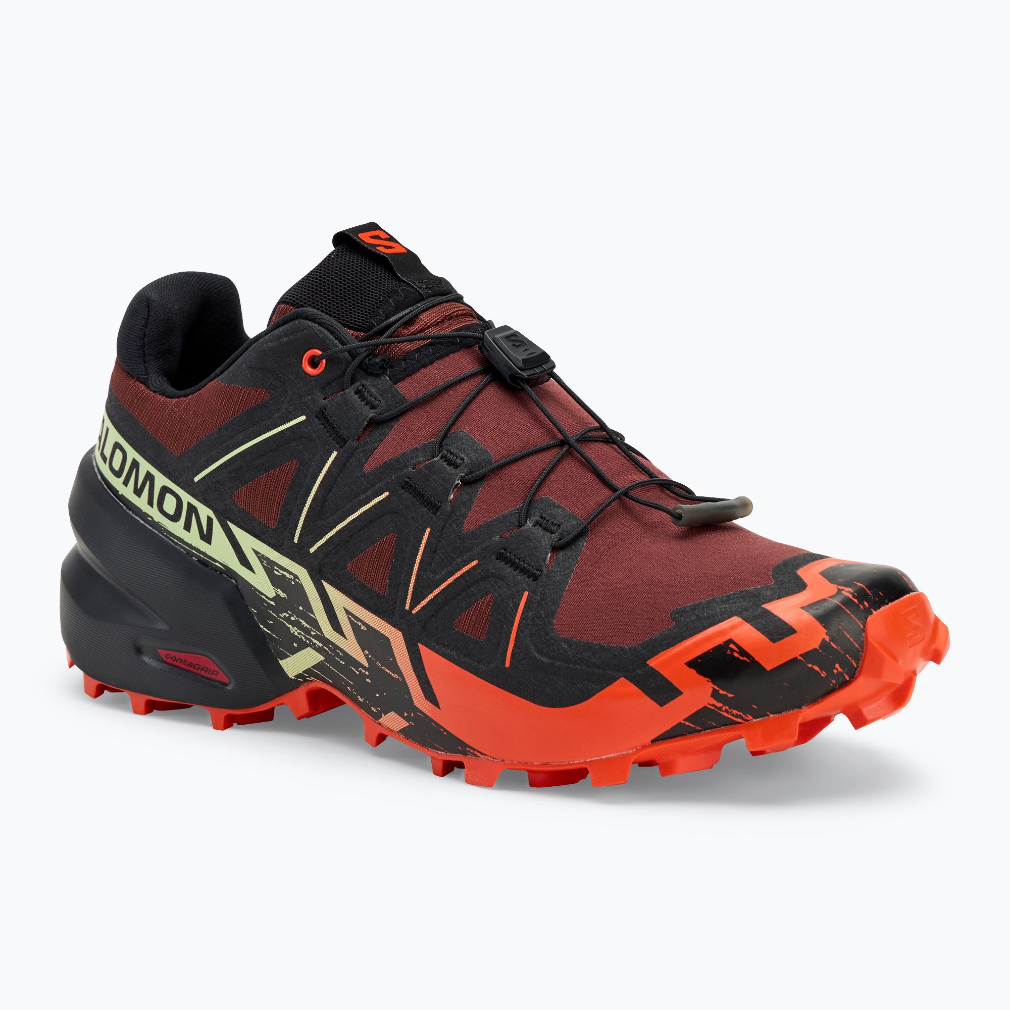 Buty do biegania męskie Salomon Speedcross 6 rum raisin/cherry tomato/cognac 