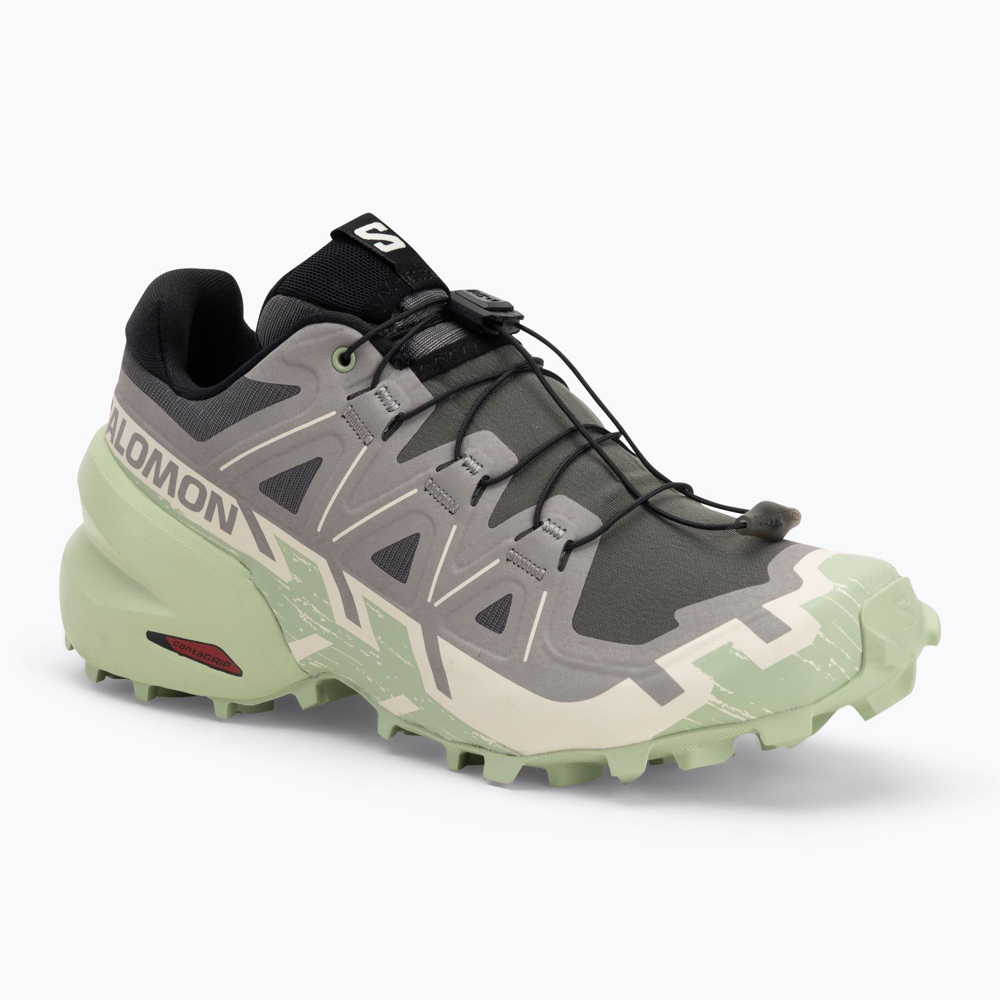 Buty do biegania damskie Salomon Speedcross 6 castlerock/vanilla ice/smoke green 