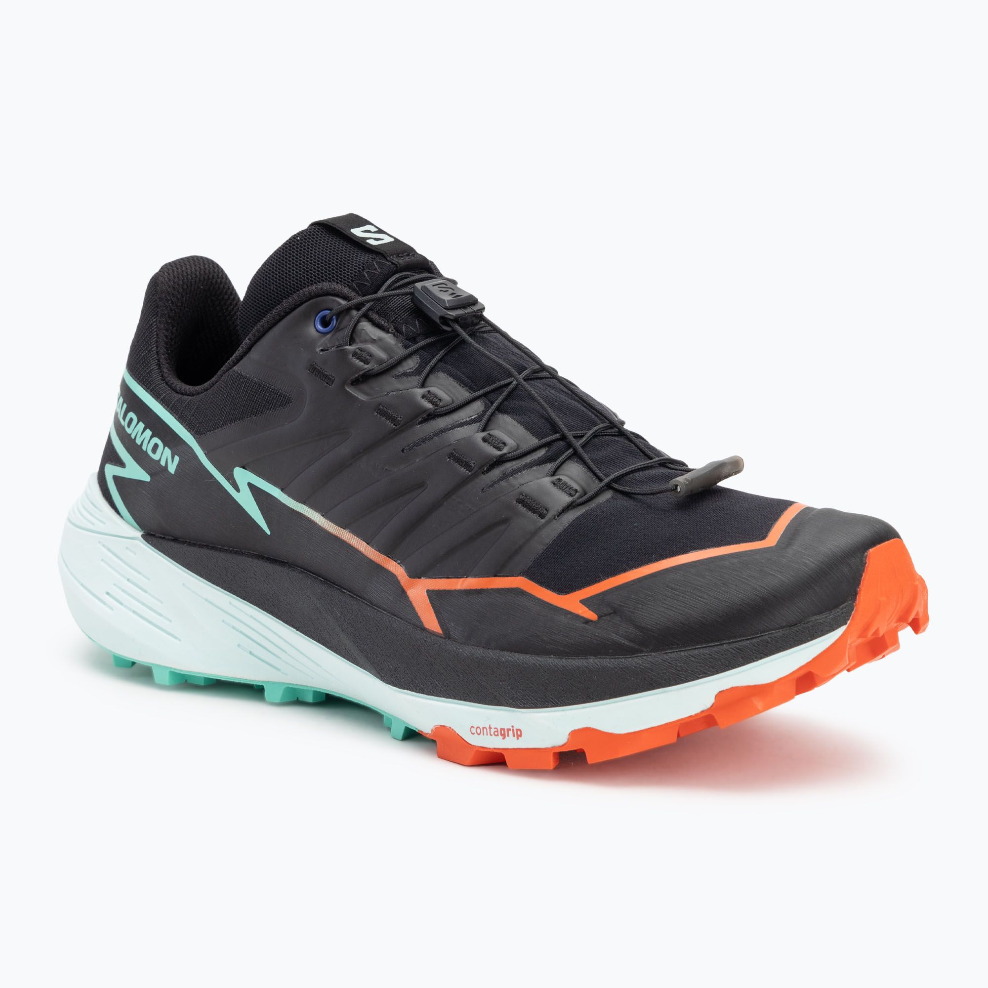 Buty do biegania męskie Salomon Thundercross black/cherry tomato/electric green 