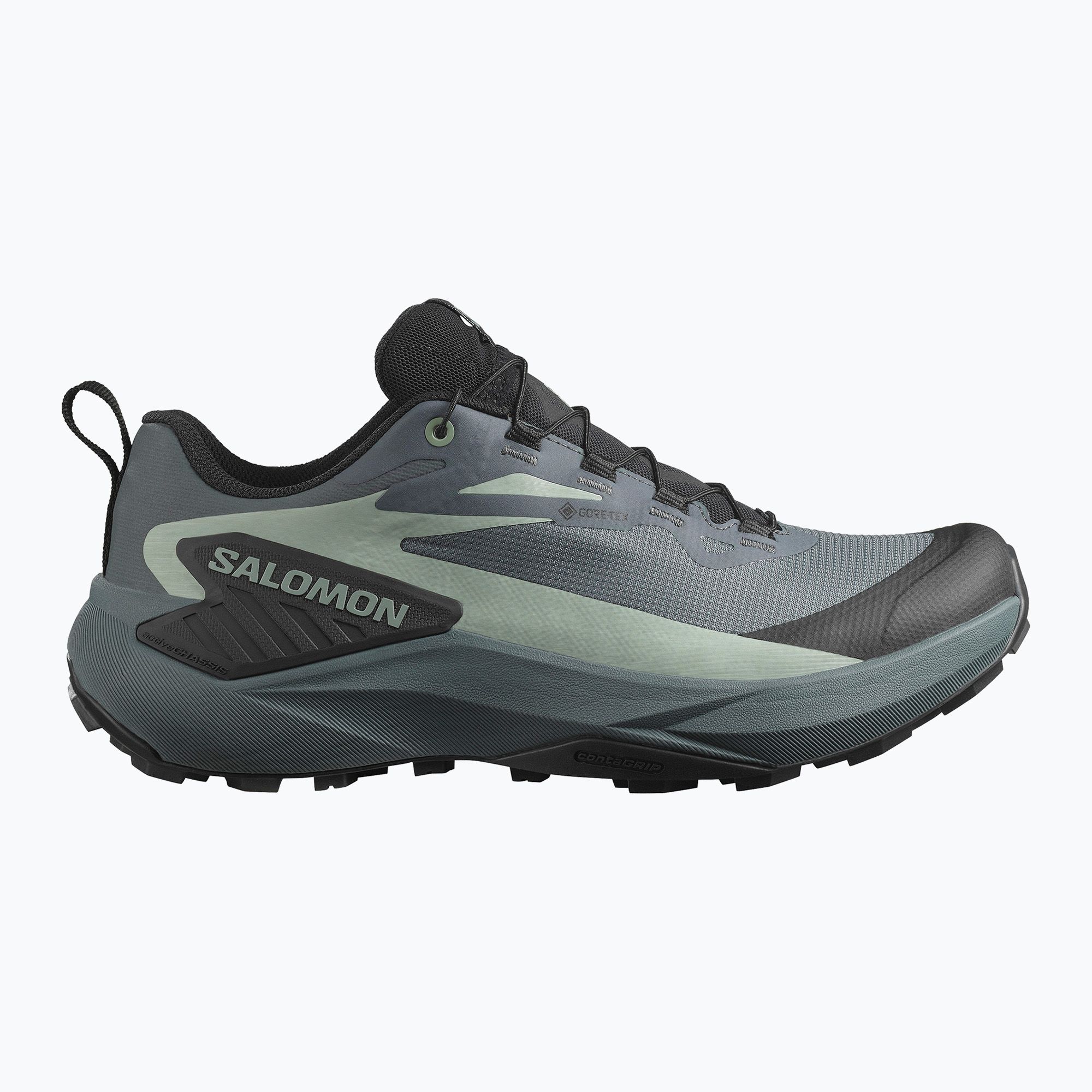 Buty do biegania damskie Salomon Genesis GTX turbulence/black/green milieu 