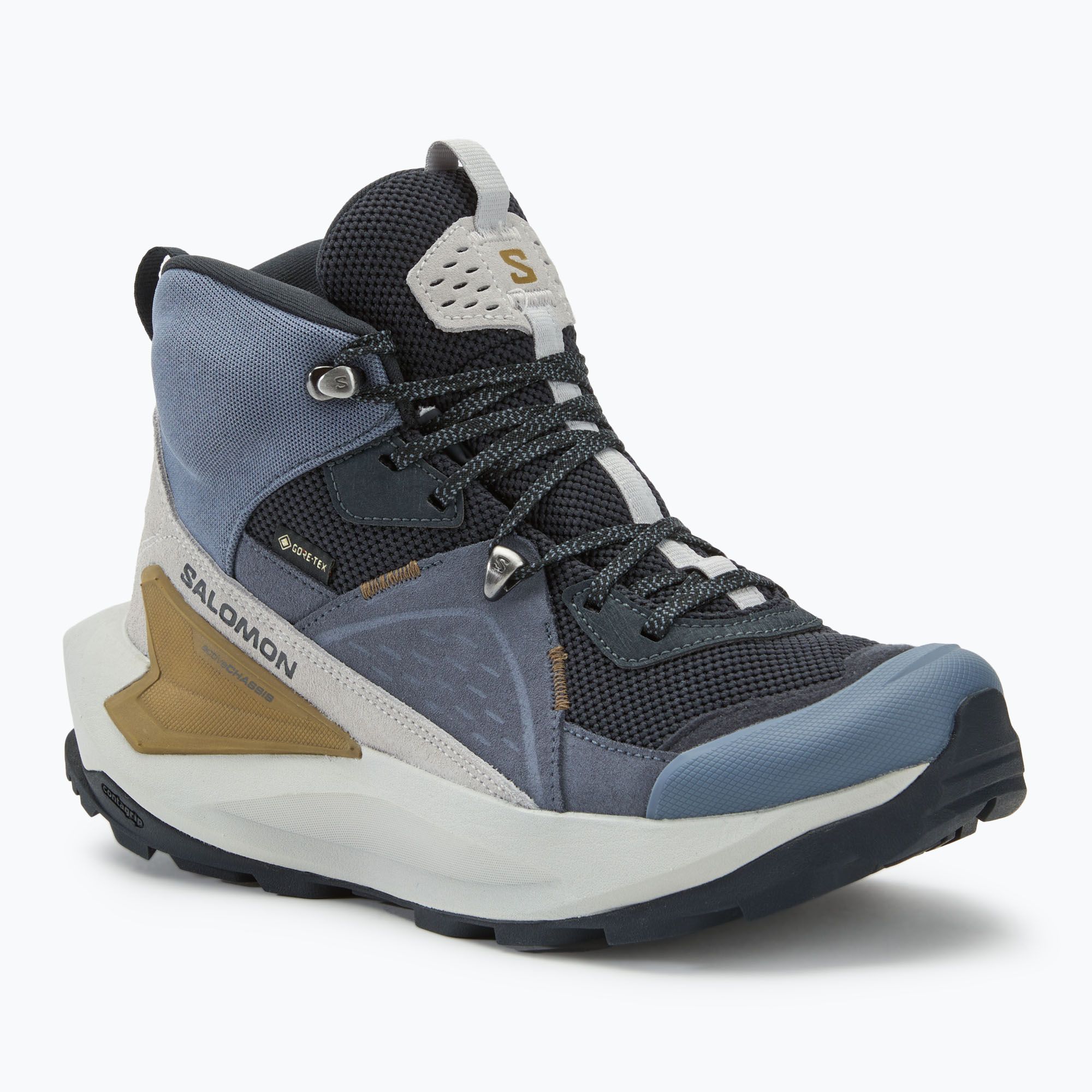 Buty turystyczne męskie Salomon Elixir Mid GTX dark navy/grisaille/gray violet 