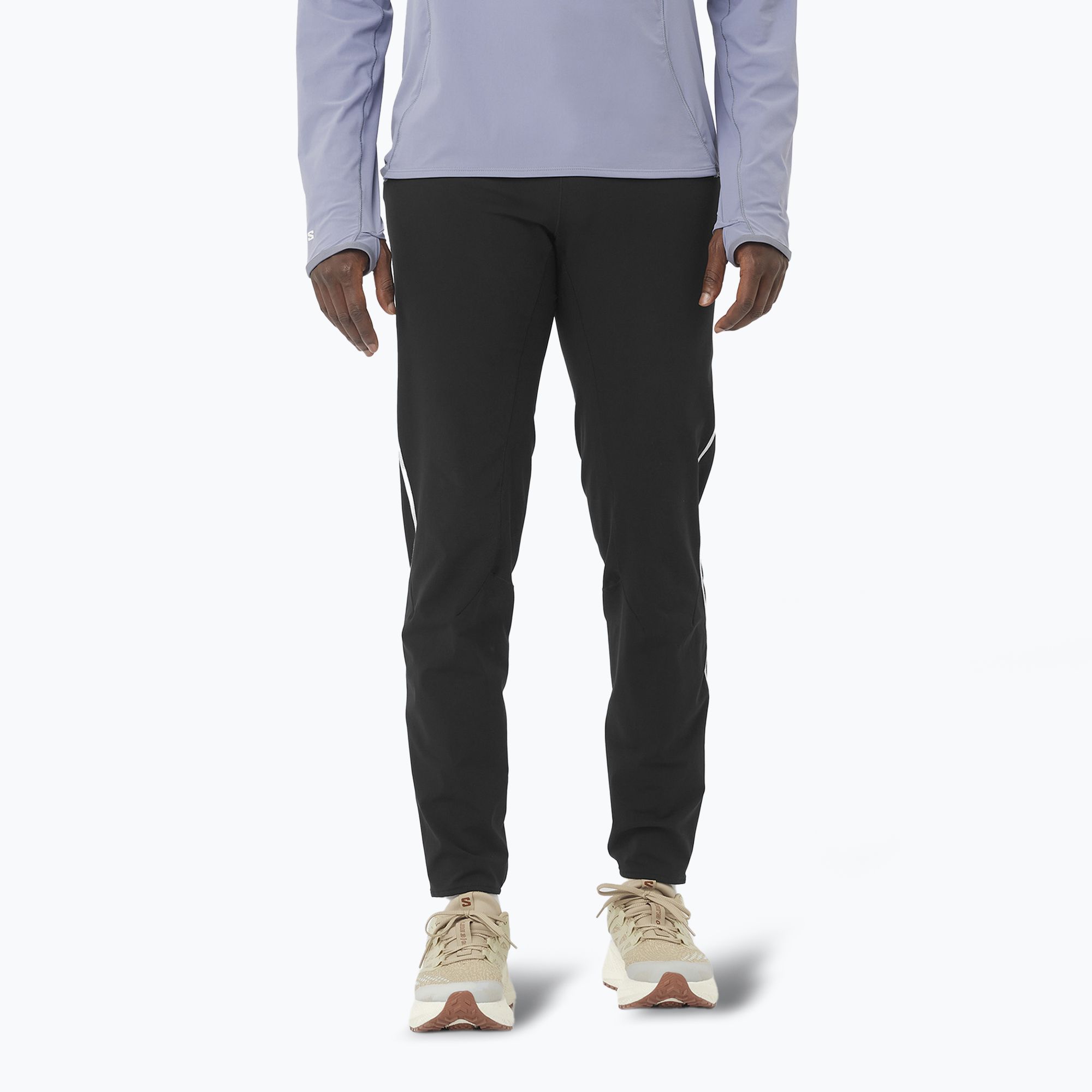 Spodnie do biegania męskie Salomon Sense Aero Stow deep black 