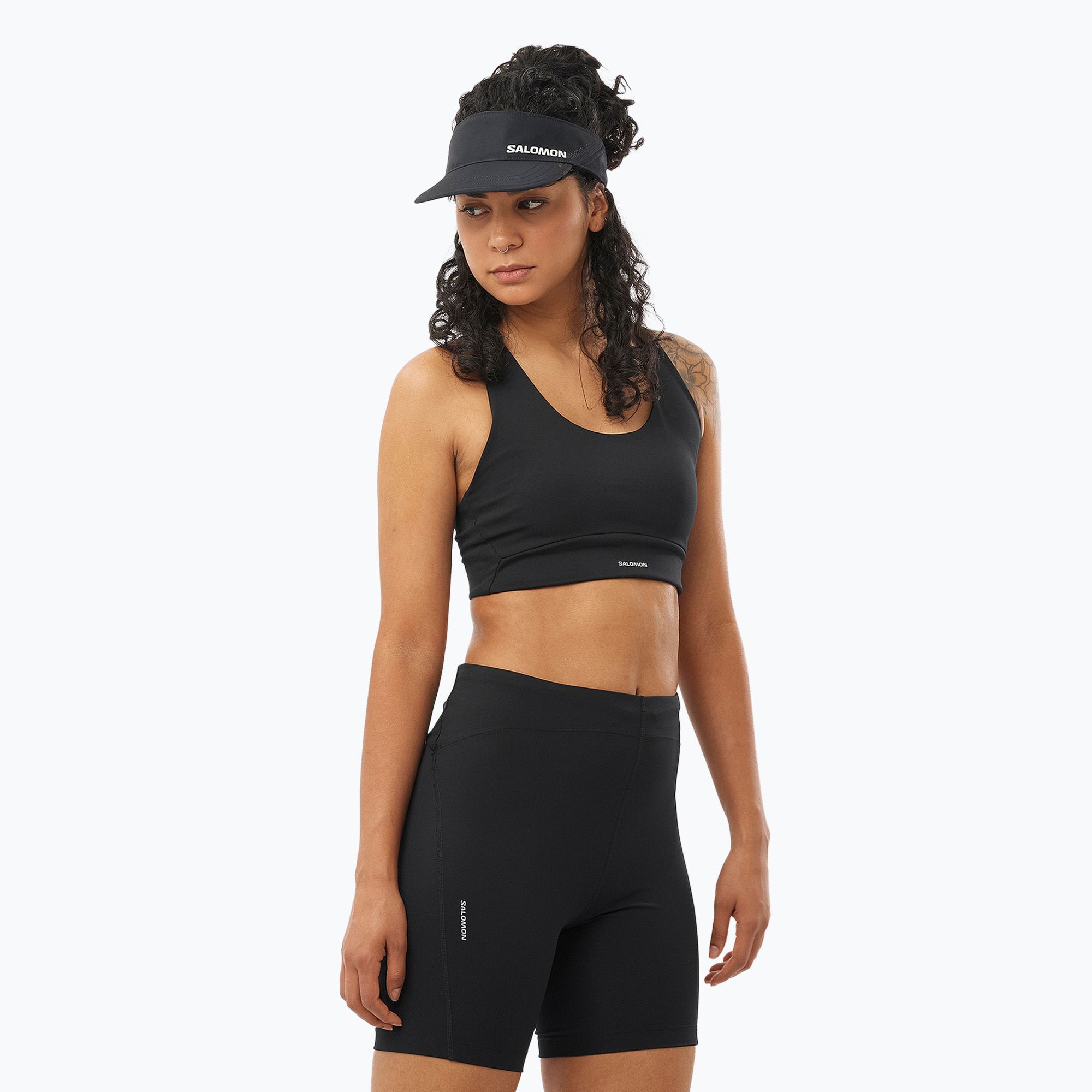Biustonosz treningowy Salomon SHAKEout Core deep black 