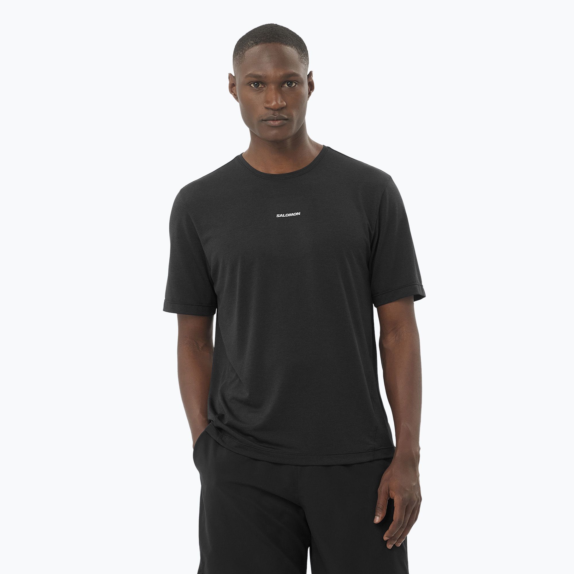 Koszulka do biegania męska Salomon SHAKEout Core deep black 