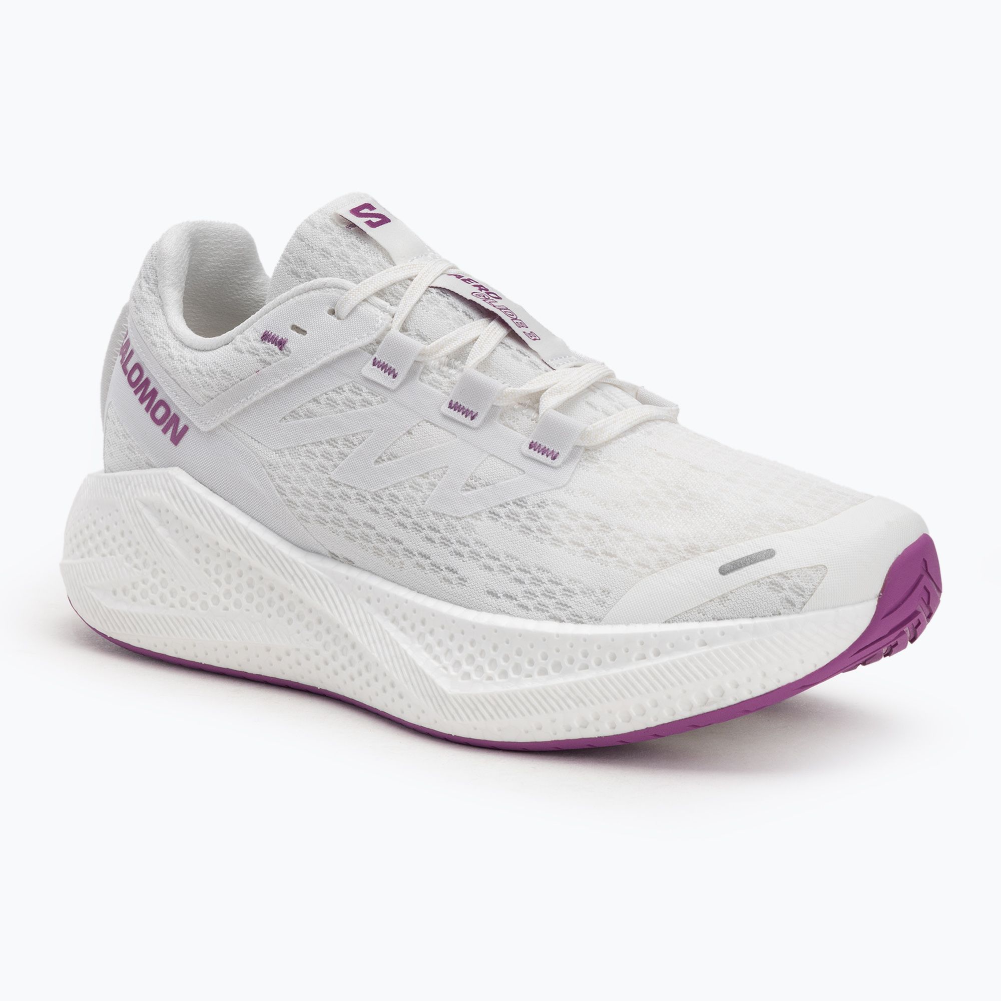 Buty do biegania męskie Salomon Aero Glide 3 white/white/willowherb 