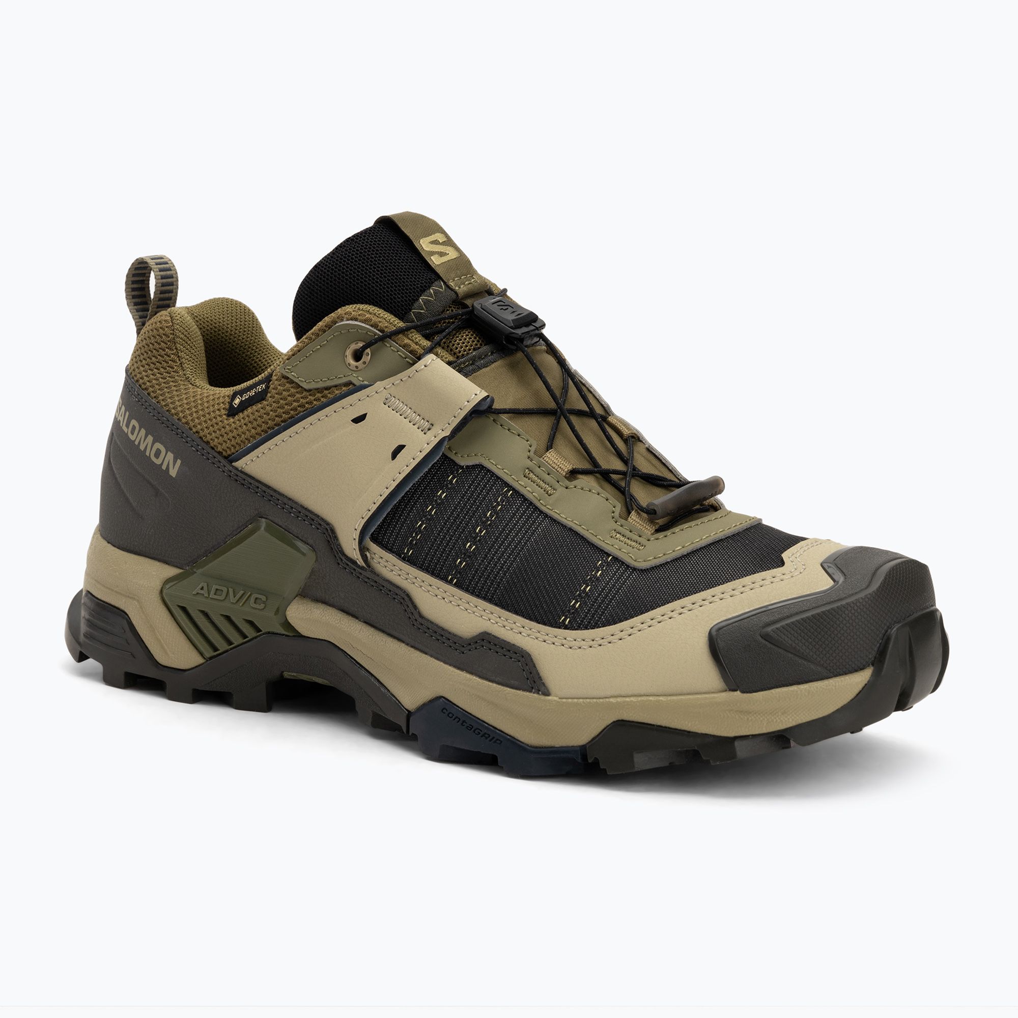 Buty trekkingowe męskie Salomon X ULTRA 5 GTX martini olive/gray green/blue nights 