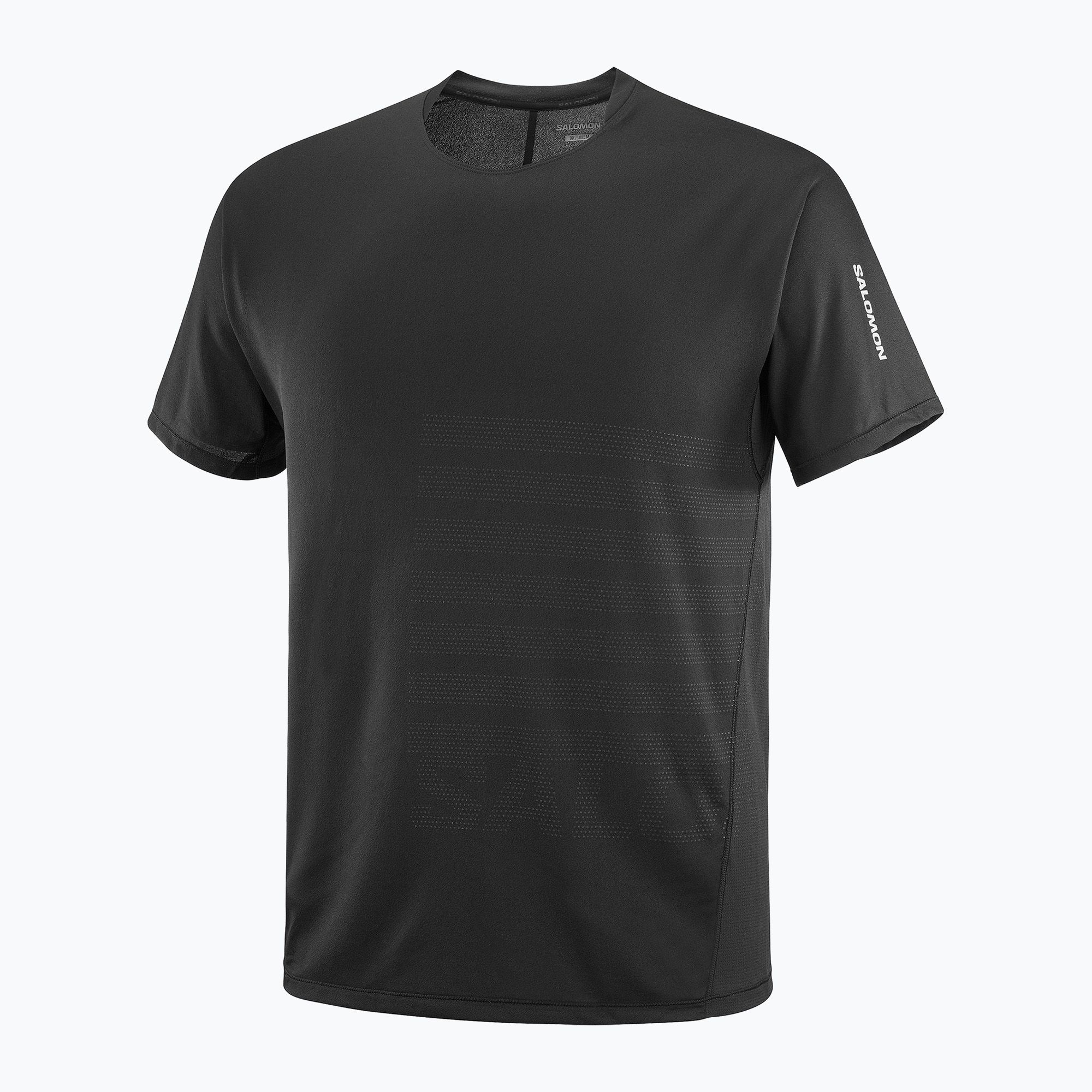 Koszulka do biegania męska Salomon Sense Aero Tee GFX deep black/black 