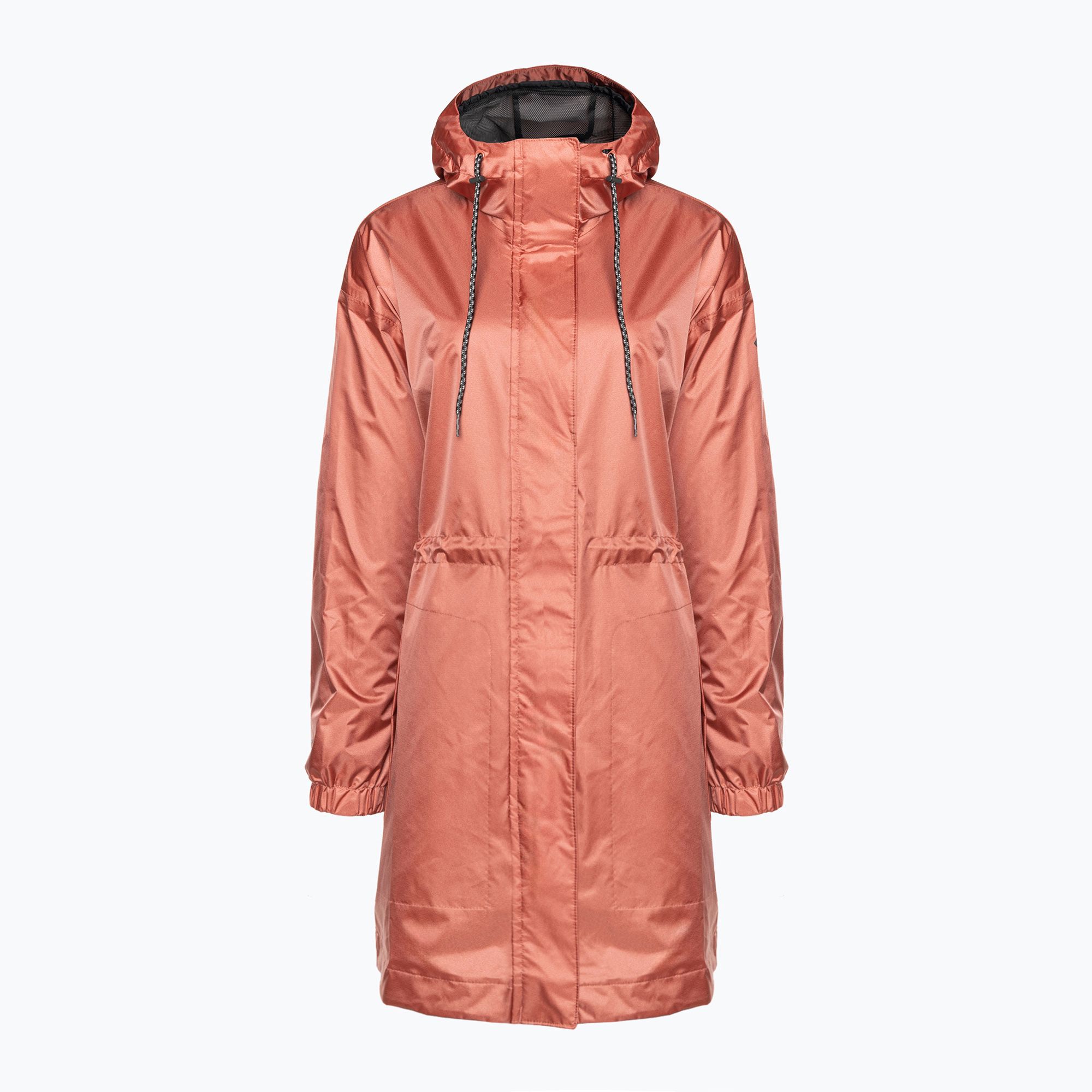 Płaszcz przeciwdeszczowy damski Columbia Splash Side dark coral sheen 