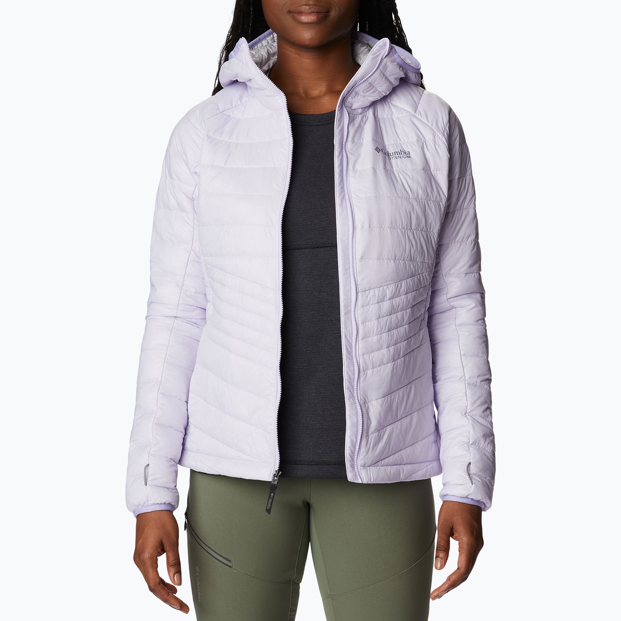 Kurtka damska Columbia Platinum Peak Hooded purple tint 