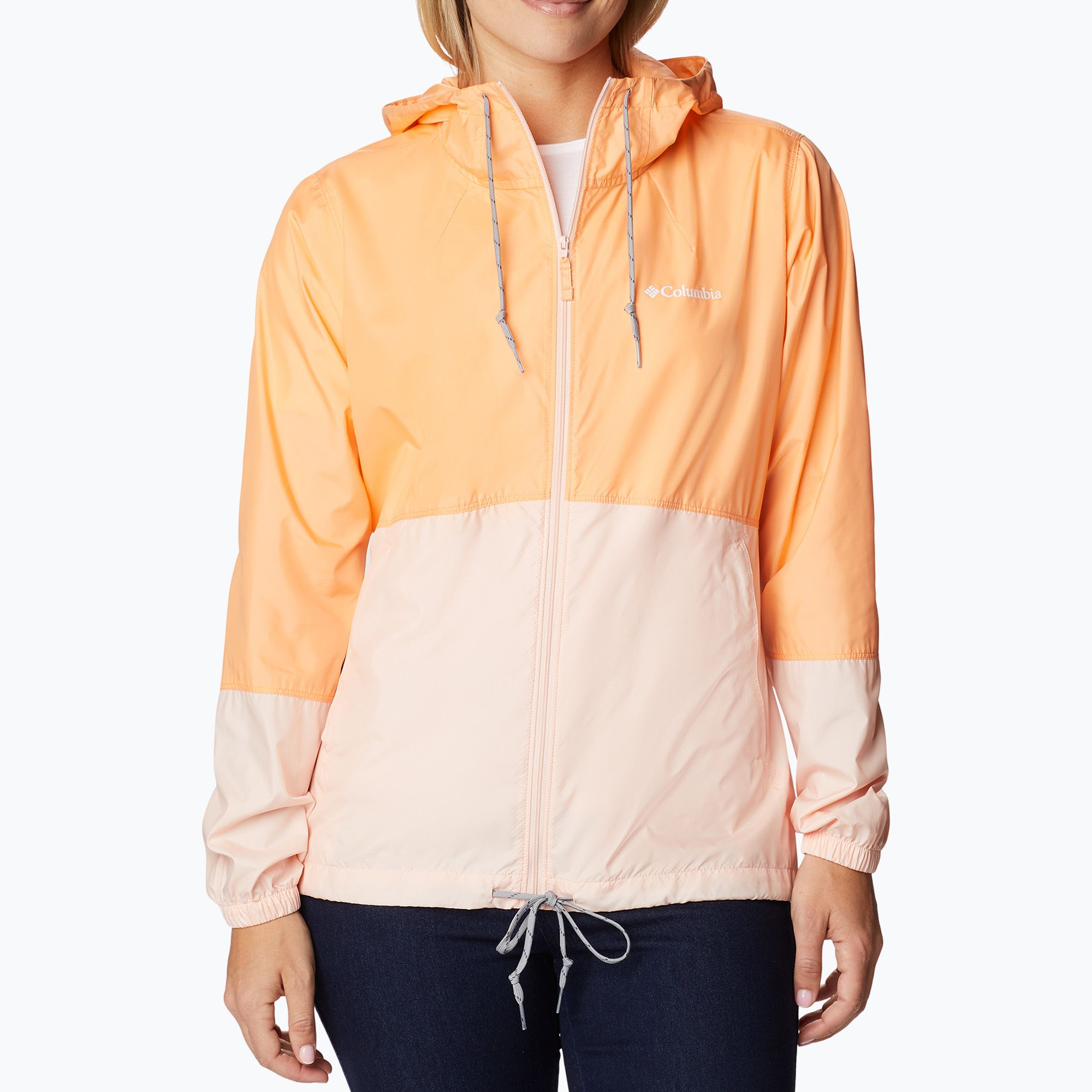 Kurtka przeciwwiatrowa damska Columbia Flash Forward peach/peach blossom 