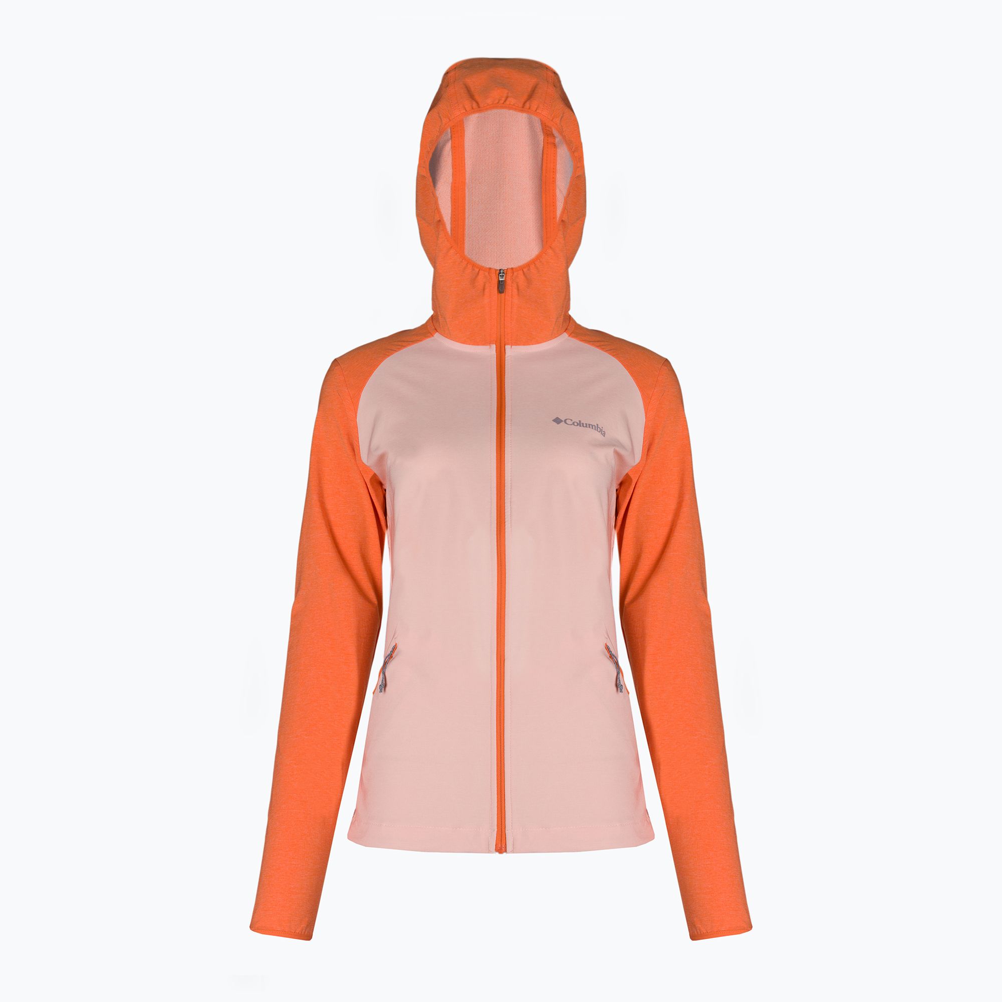 Kurtka softshell damska Columbia Heather Canyon Softshell peach blossom/sunset orange 