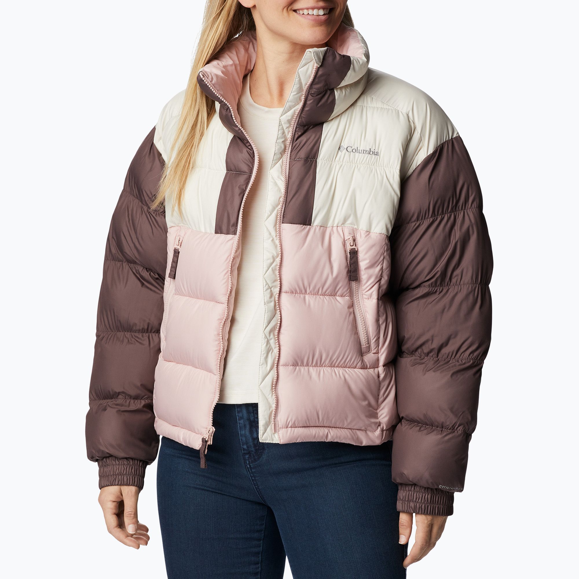 Kurtka damska Columbia Pike Lake II Cropped dusty pink/chalk/basalt 