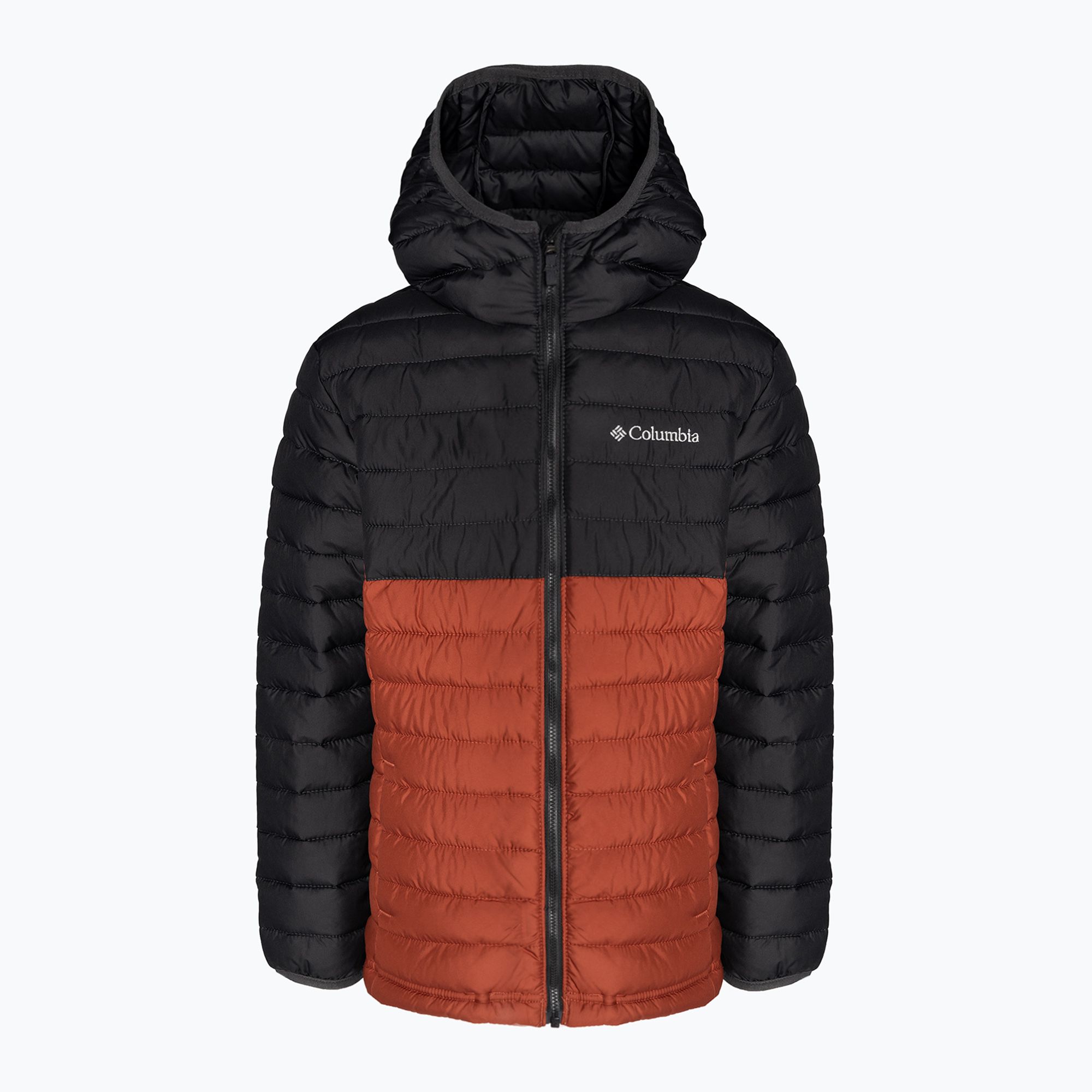 Kurtka dziecięca Columbia Powder Lite Hooded warp red/shark 