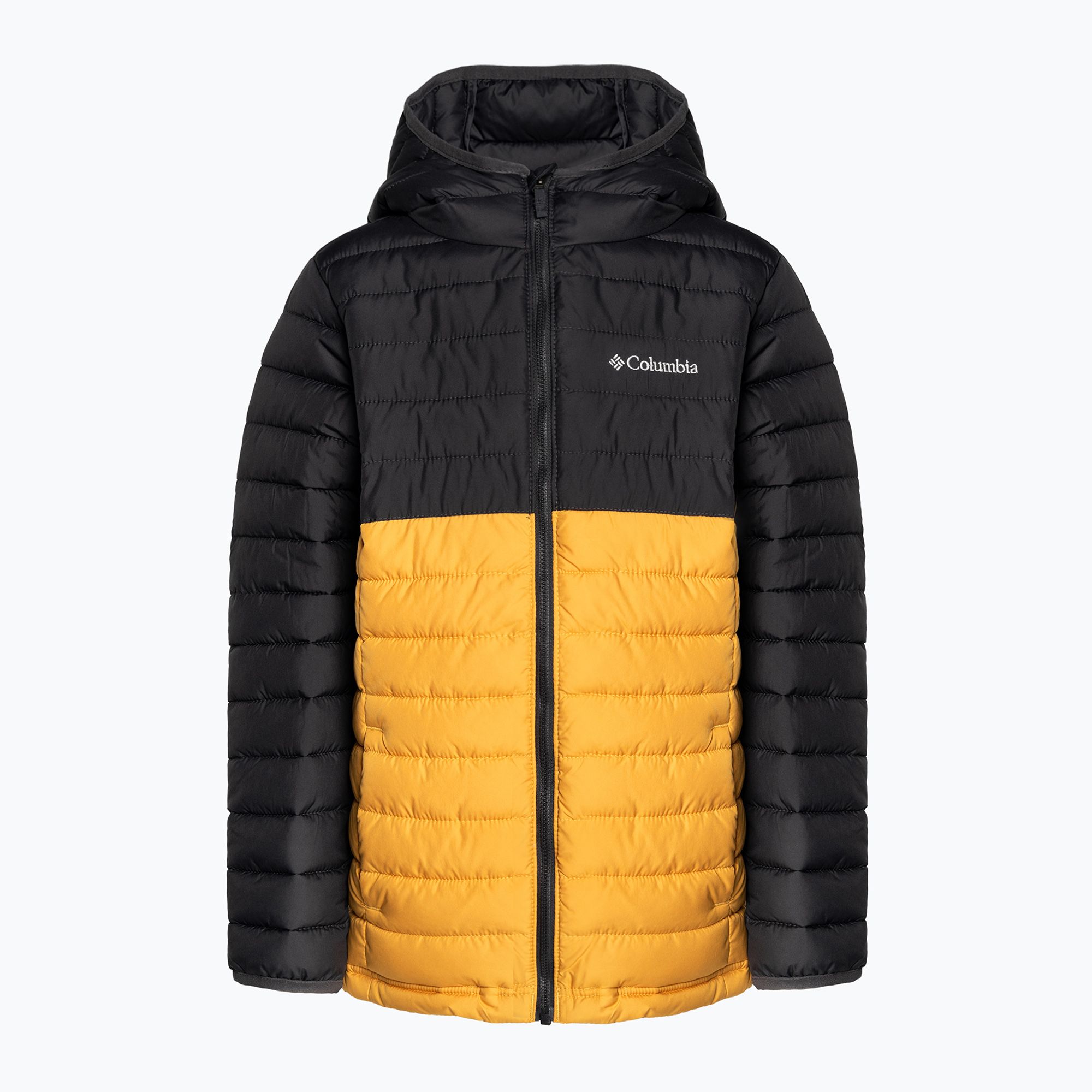 Kurtka dziecięca Columbia Powder Lite Hooded raw honey/shark 