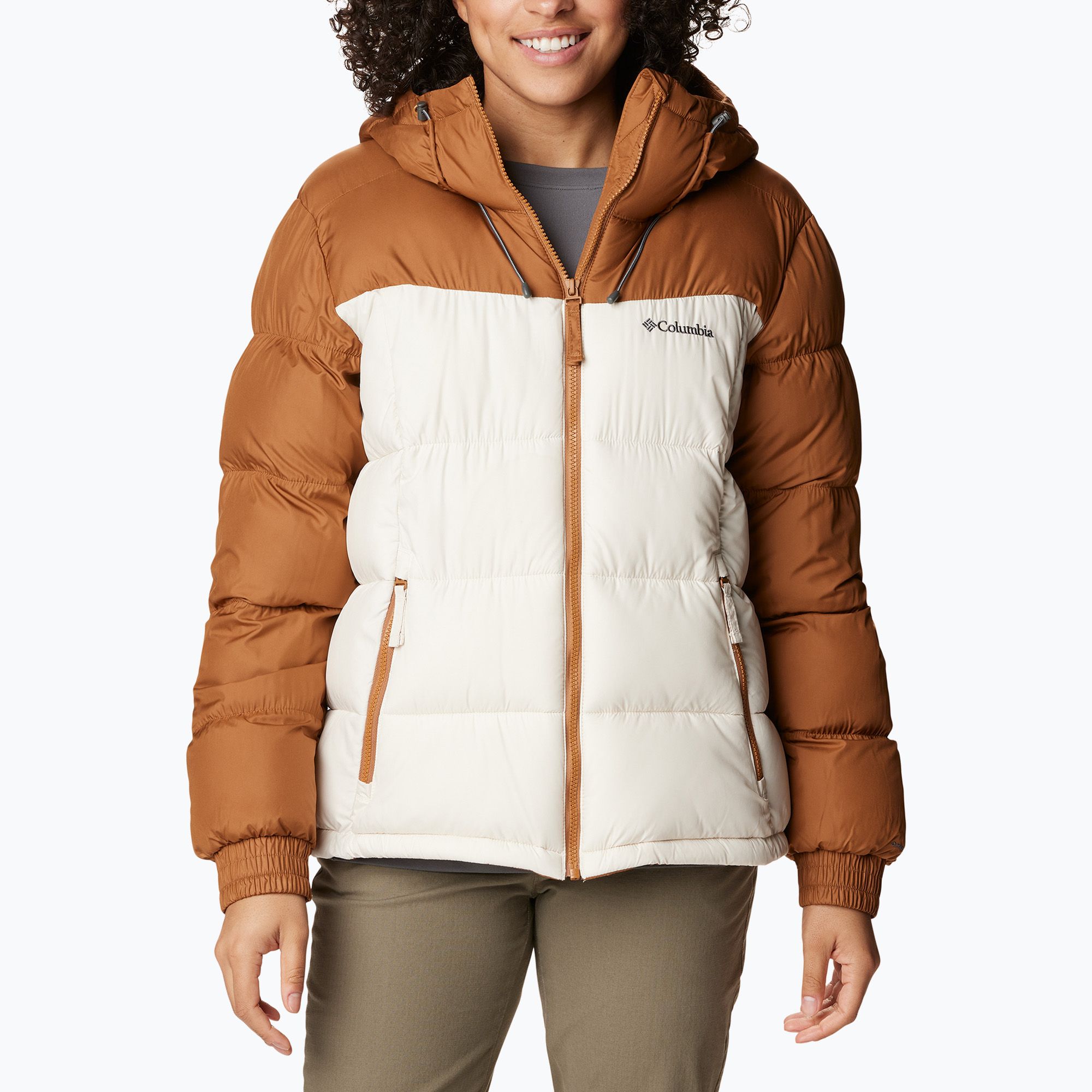Kurtka damska Columbia Pike Lake Insulated II camel brown/chalk 